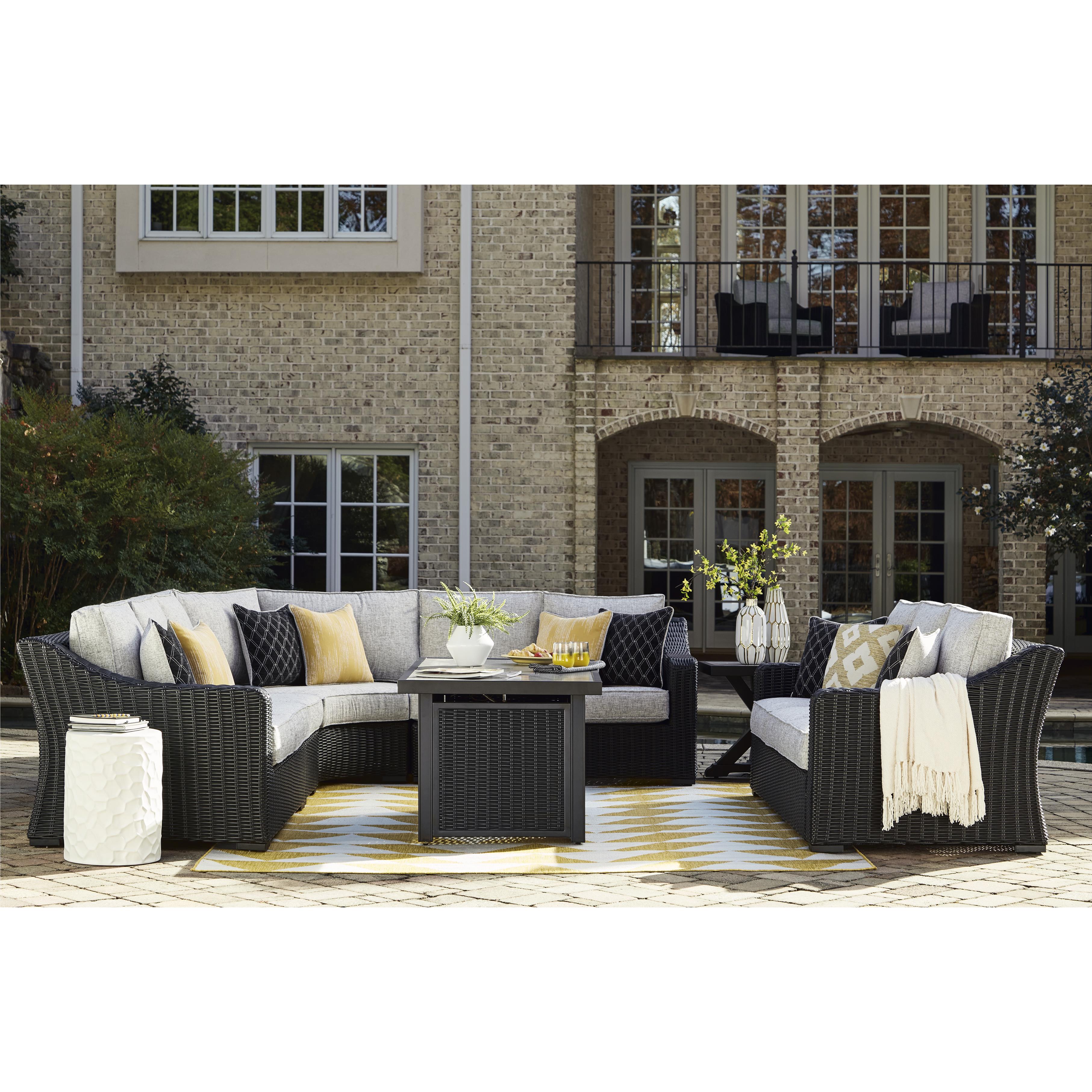  Signature Design by Ashley Beachcroft P792P2 4 pc Outdoor Sectional IMAGE 6
