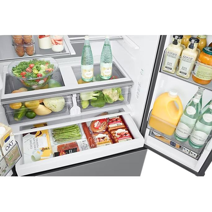 Samsung 36-inch, 25.5 cu. ft. Counter-Depth French 3-Door Refrigerator with SpaceMax™ Technology RF27CG5400SRAA IMAGE 6