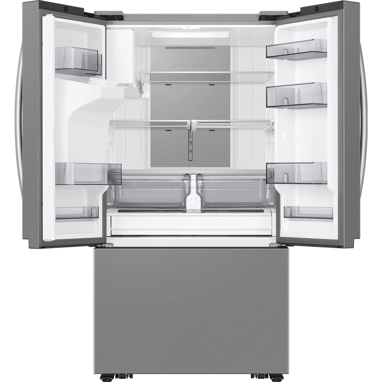  Samsung 36-inch, 31 cu. ft. French 3-Door Refrigerator with SmartThings Energy RF32CG5400SRAA IMAGE 2