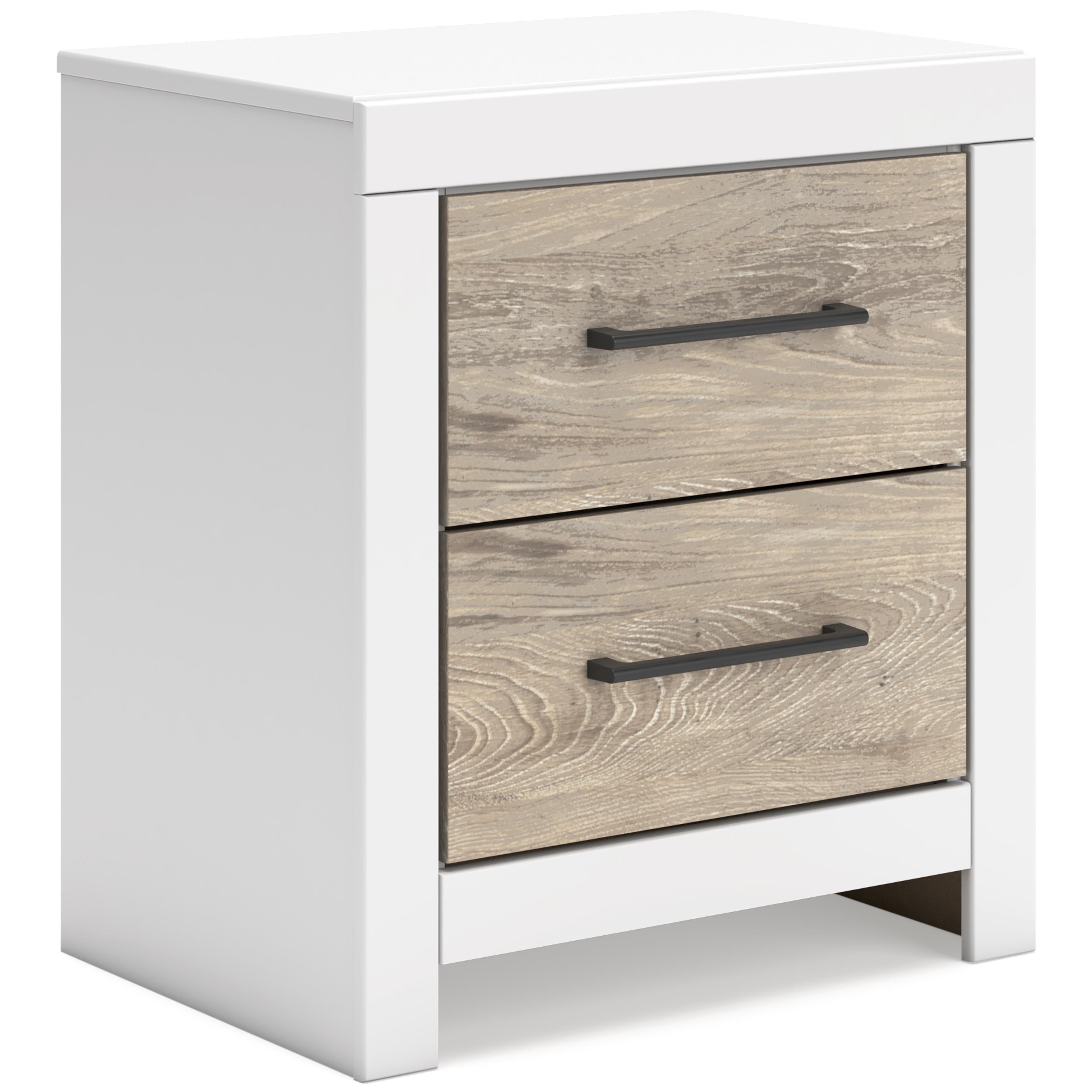  Signature Design by Ashley Charbitt B2035-92 Two Drawer Night Stand IMAGE 1