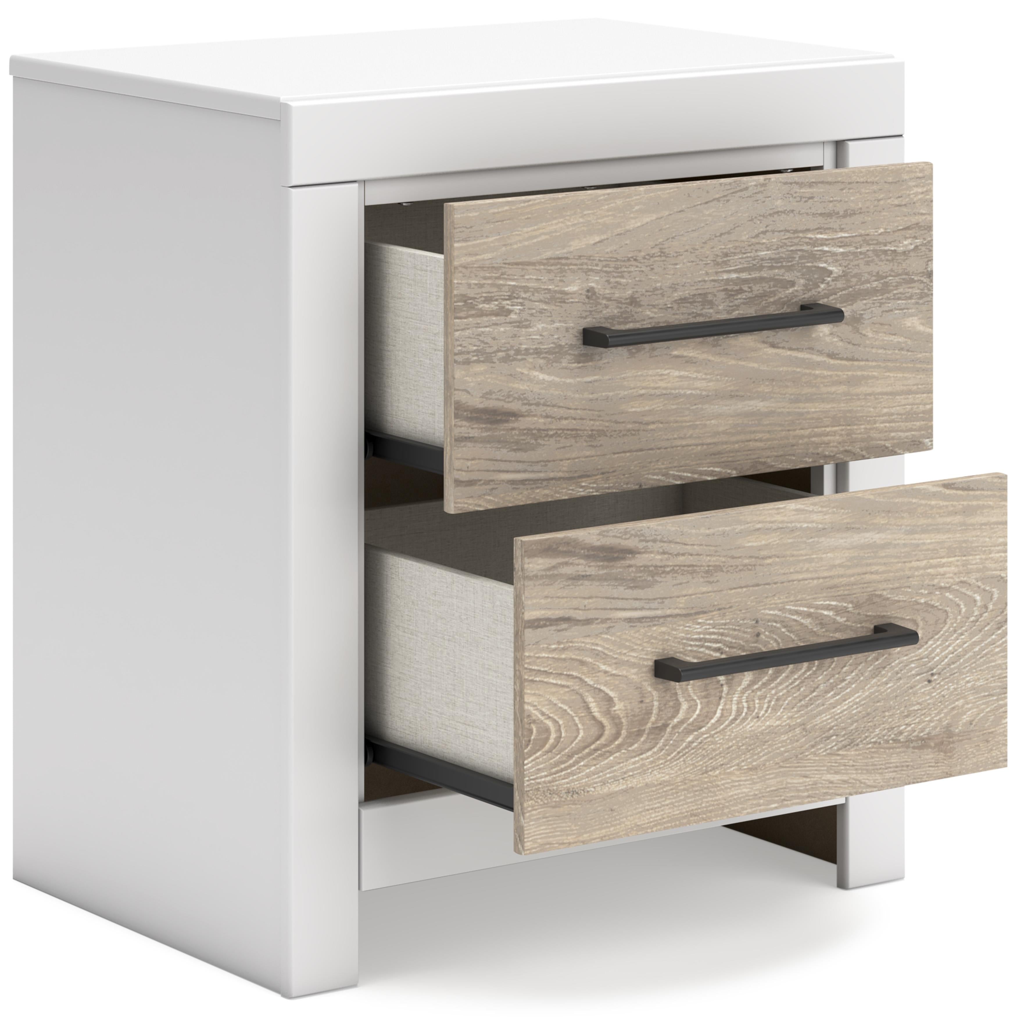  Signature Design by Ashley Charbitt B2035-92 Two Drawer Night Stand IMAGE 2