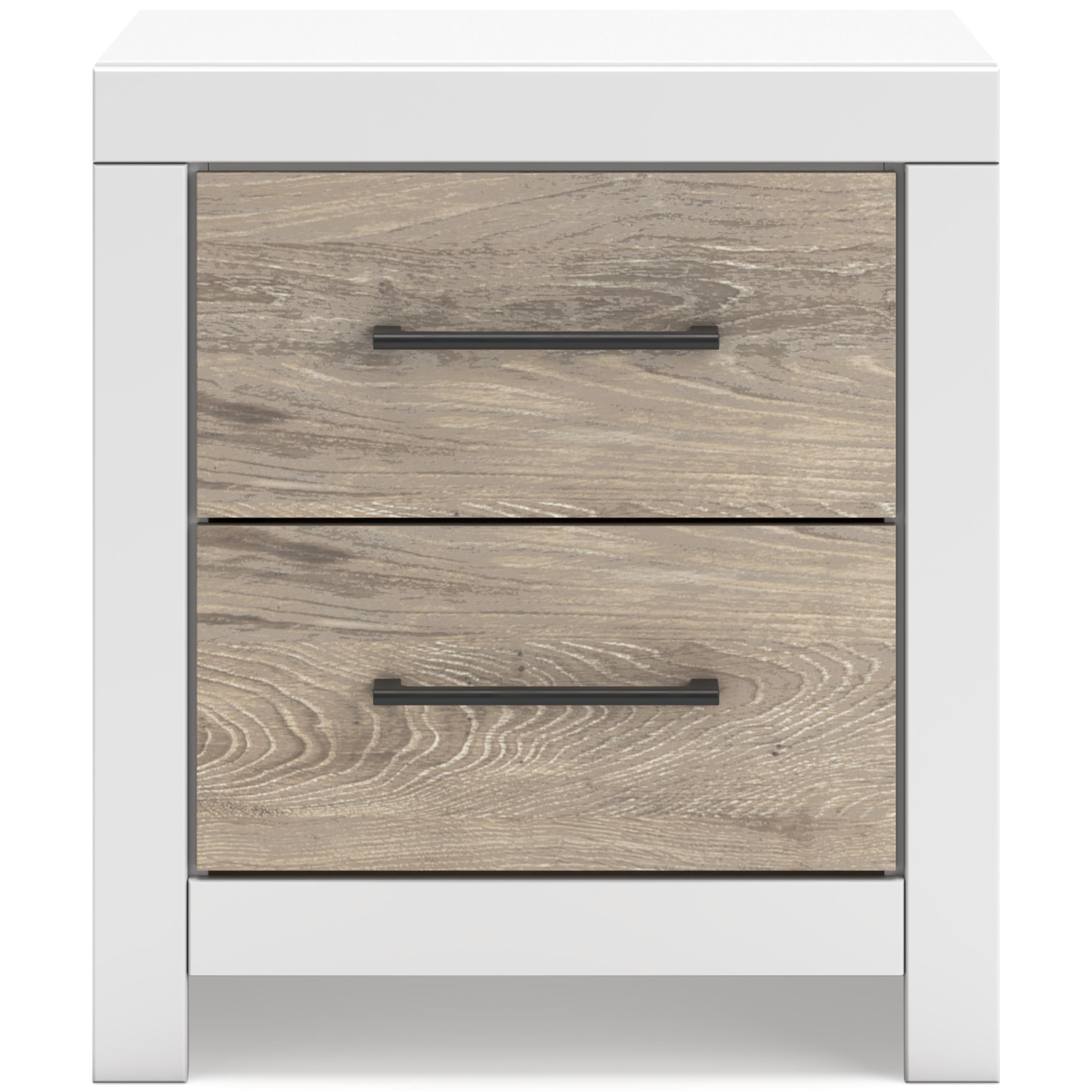  Signature Design by Ashley Charbitt B2035-92 Two Drawer Night Stand IMAGE 3