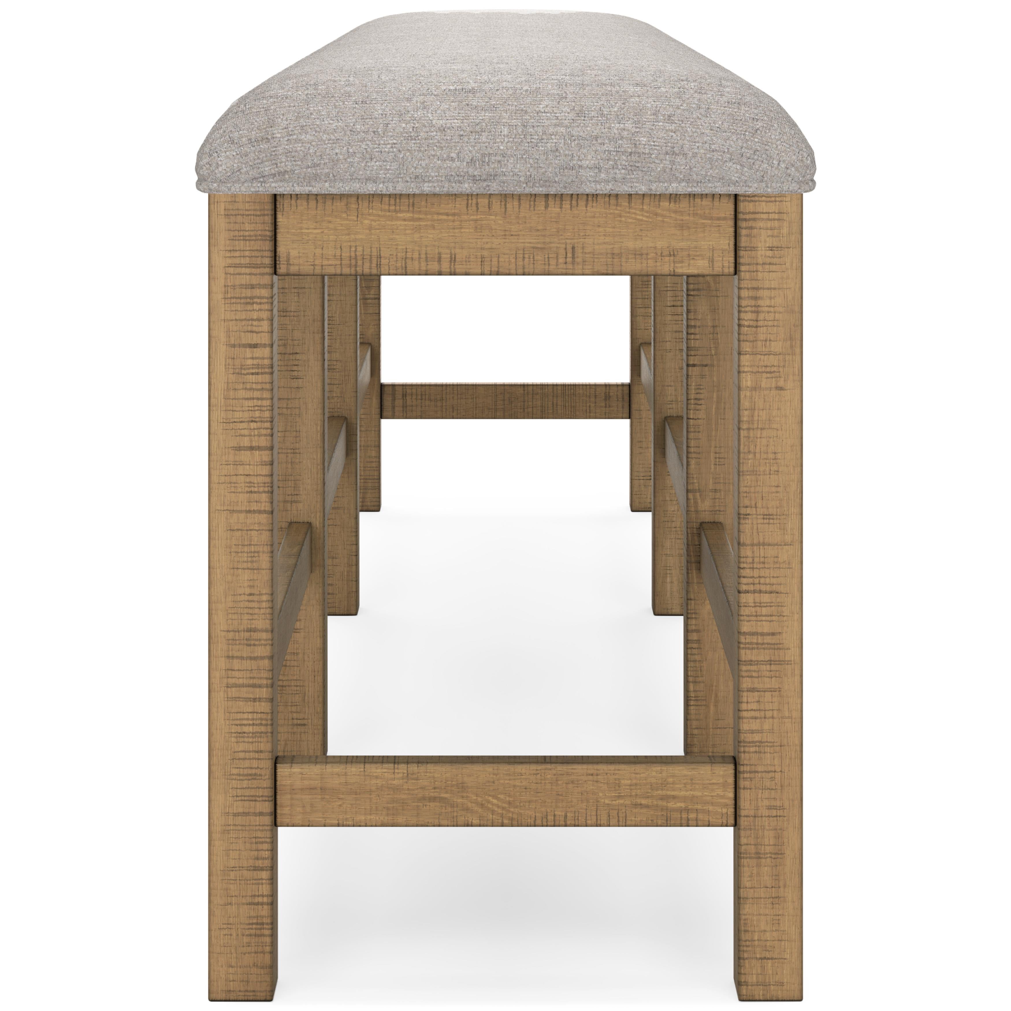  Signature Design by Ashley Havonplane D773-09 XL Counter Upholstered Dining Room Bench IMAGE 3