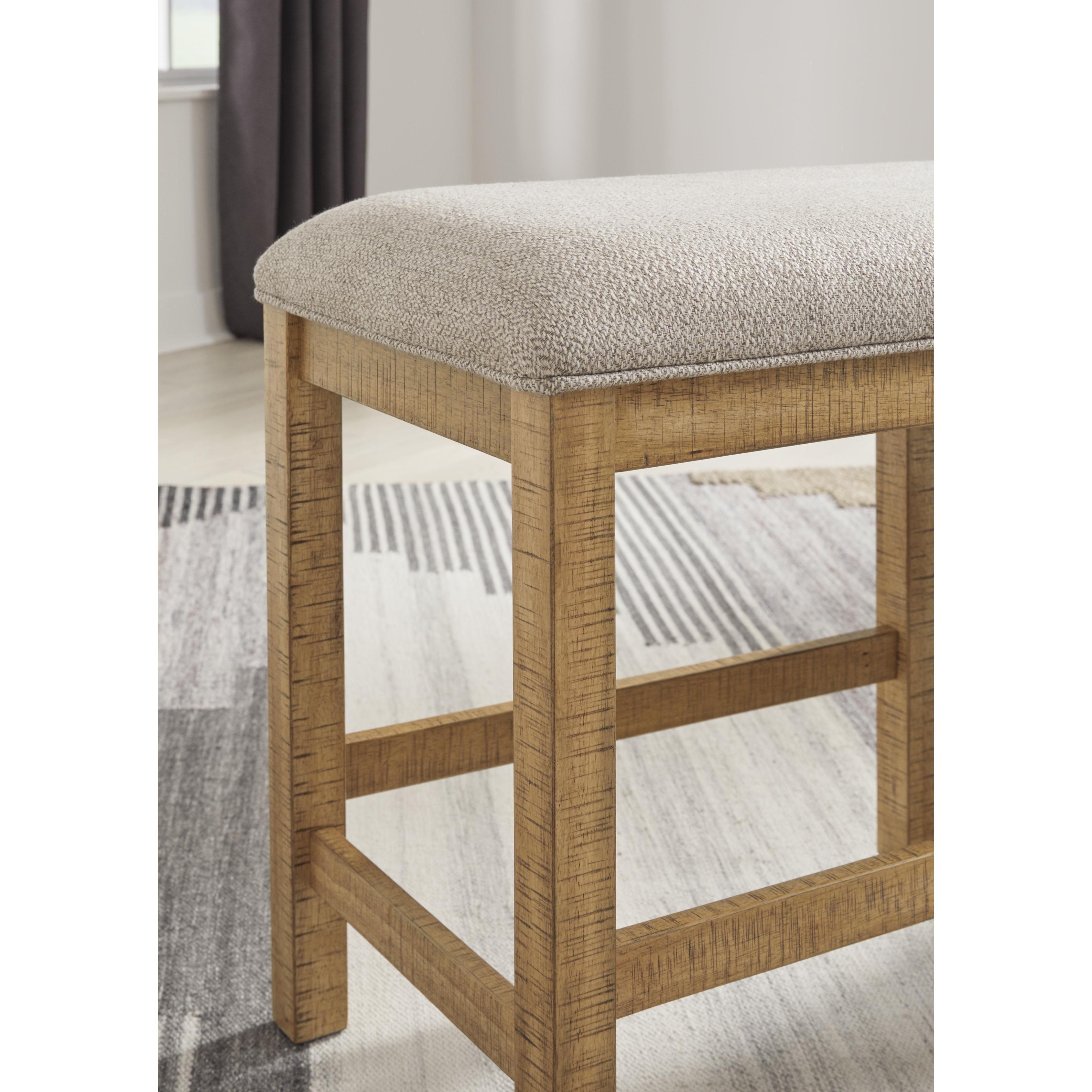  Signature Design by Ashley Havonplane D773-09 XL Counter Upholstered Dining Room Bench IMAGE 6