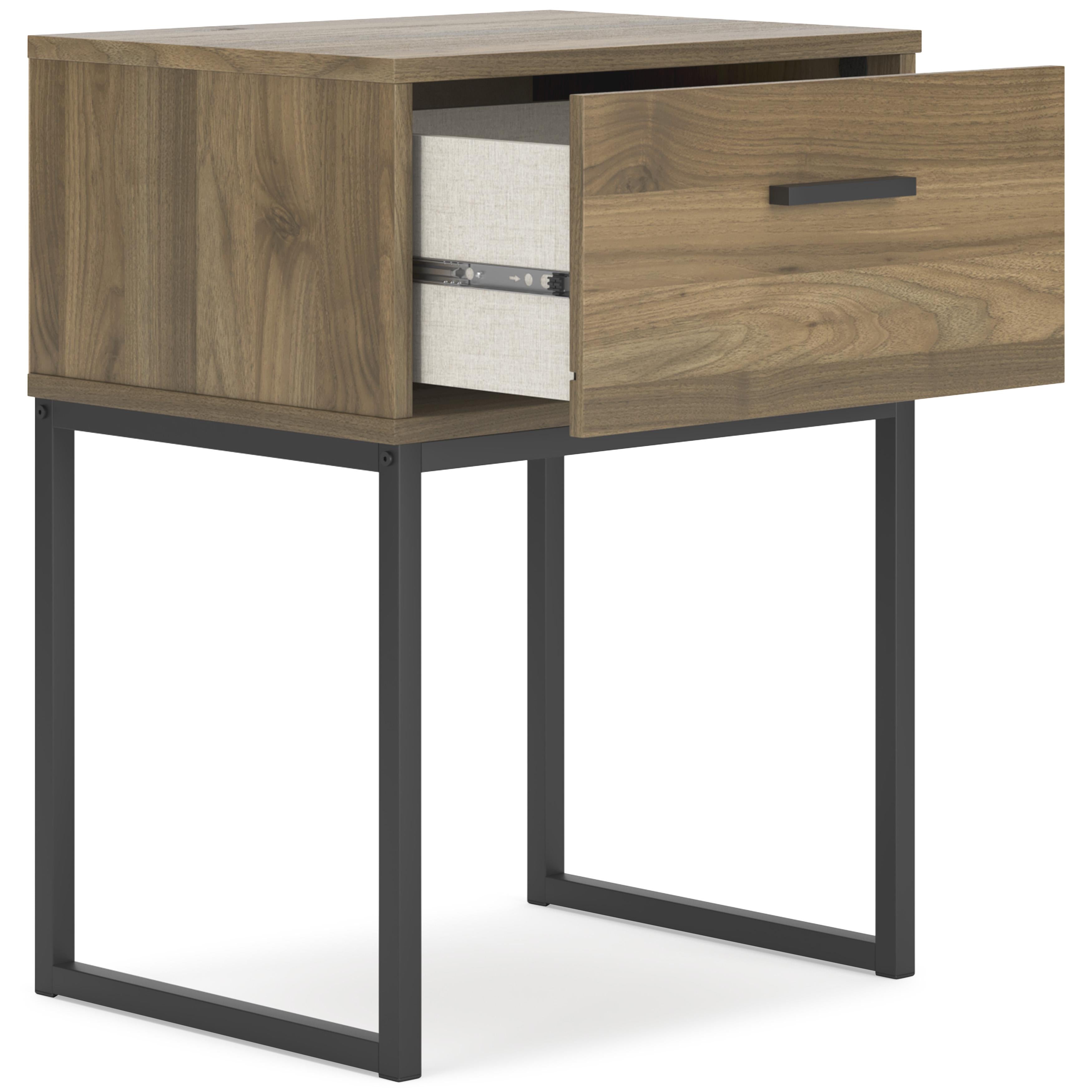  Signature Design by Ashley Deanlow EB1866-291 One Drawer Night Stand IMAGE 2