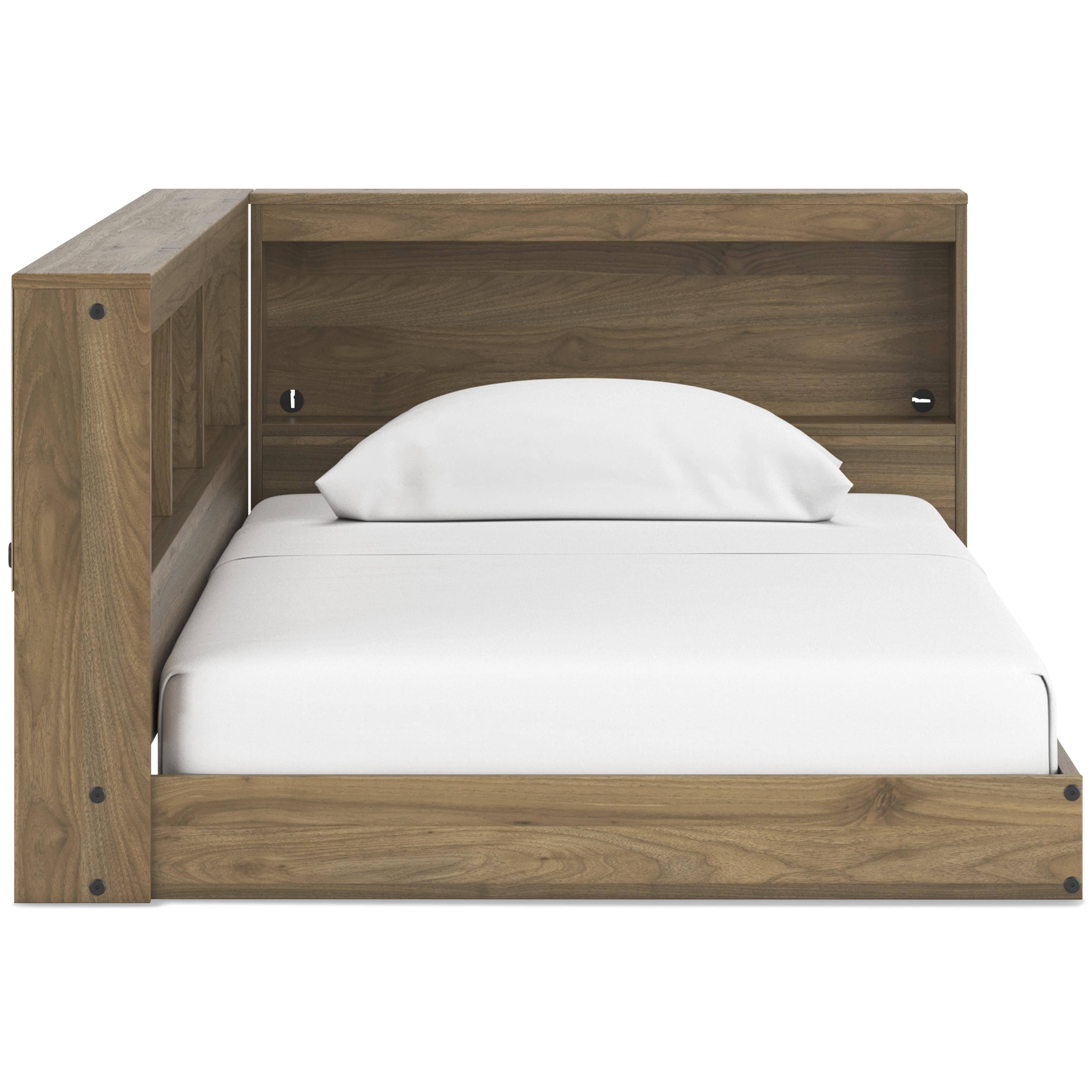  Signature Design by Ashley Deanlow EB1866B4 Twin Bookcase Storage Bed IMAGE 2