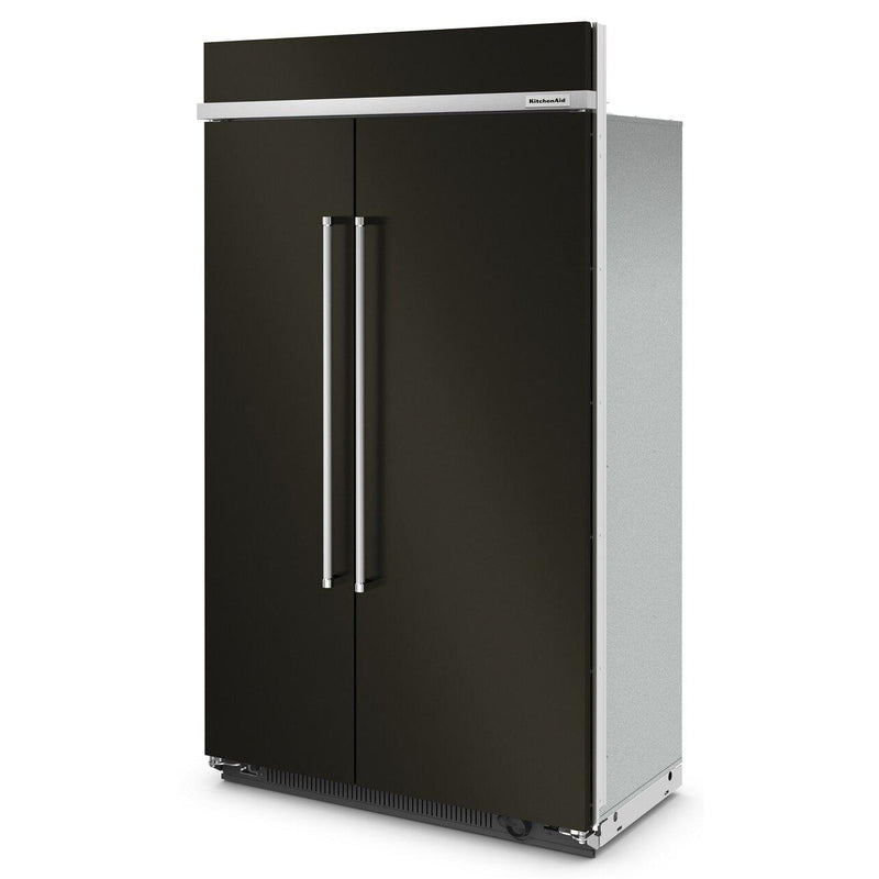 KitchenAid 48-inch, 30 cu. ft. Built-in Side-by-Side Refrigerator with Internal Ice Maker KBSN708MBS IMAGE 3