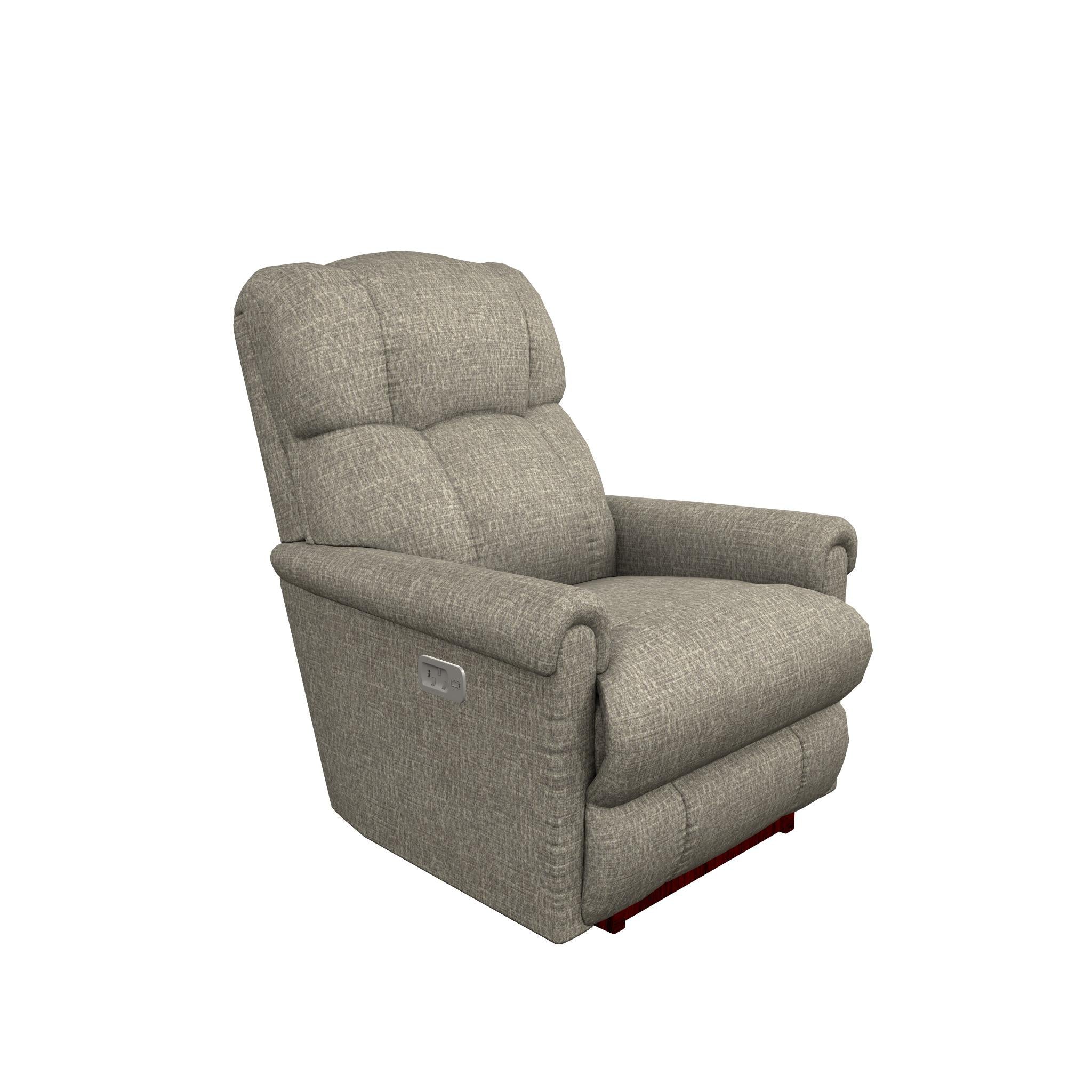  La-Z-Boy Pinnacle Power Rocking Recliner w/ Headrest & Lumbar - Marble IMAGE 1