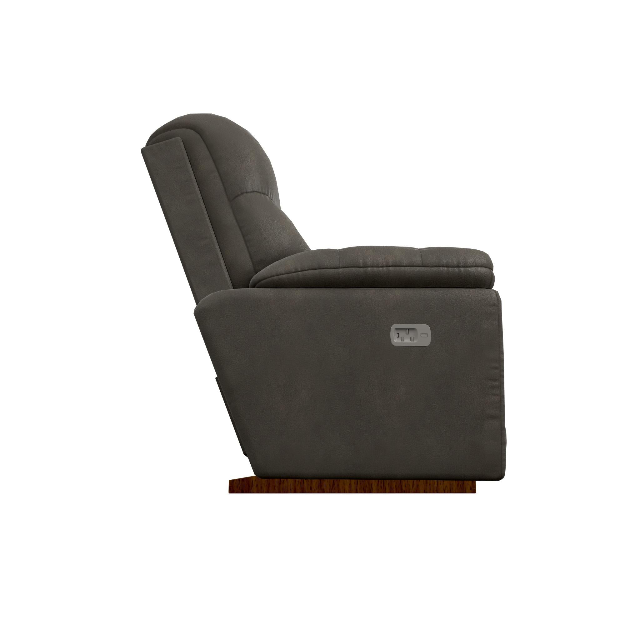  La-Z-Boy Redwood Power Rocking Recliner w/ Headrest & Lumbar - Slate IMAGE 3