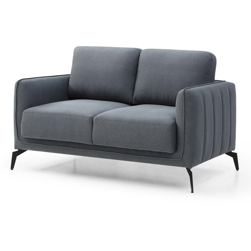 Global Style Furniture Loveseats Stationary Dash SF1553 Loveseat - Grey IMAGE 1