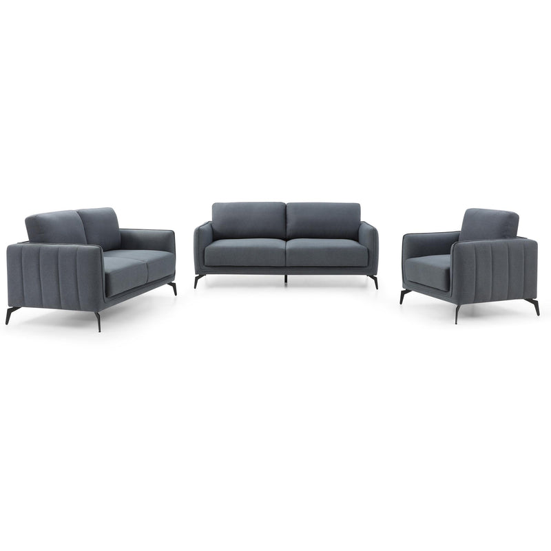 Global Style Furniture Loveseats Stationary Dash SF1553 Loveseat - Grey IMAGE 7