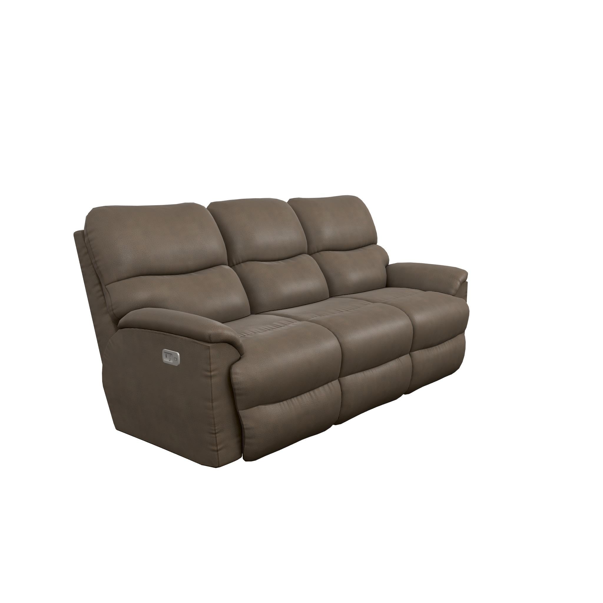  La-Z-Boy Trouper Power Reclining Sofa w/ Headrest - Mink IMAGE 1