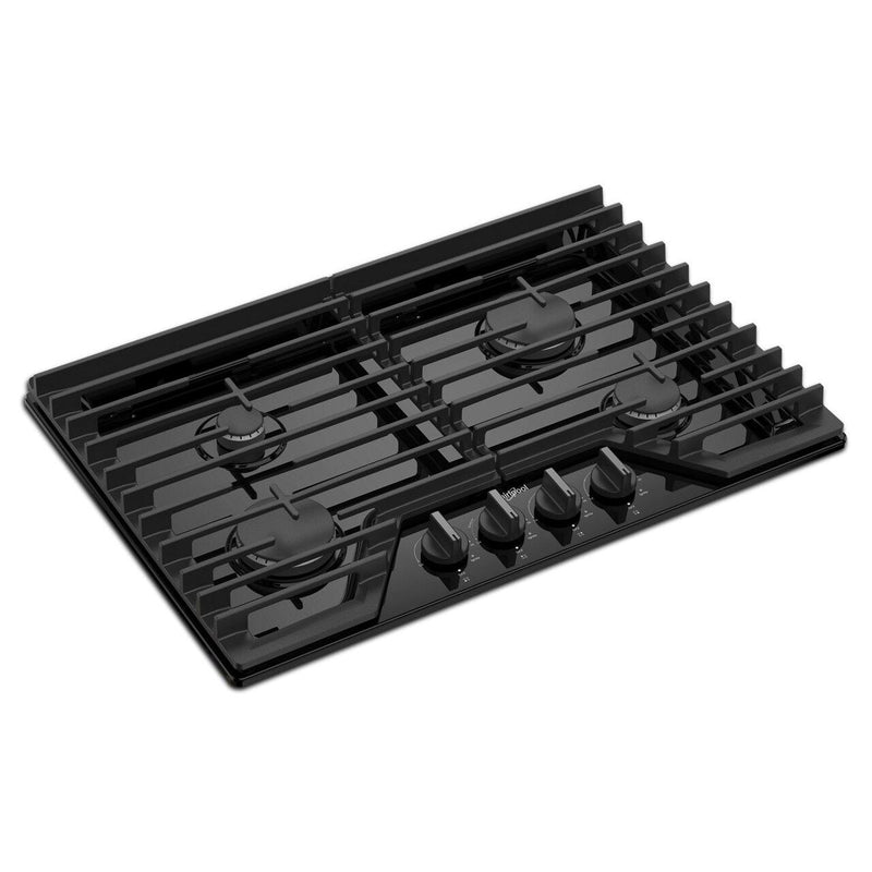 Whirlpool 30-inch Built-in Gas Cooktop with EZ-2-Lift™ Hinged Cast-Iron Grates WCGK5030PB IMAGE 3