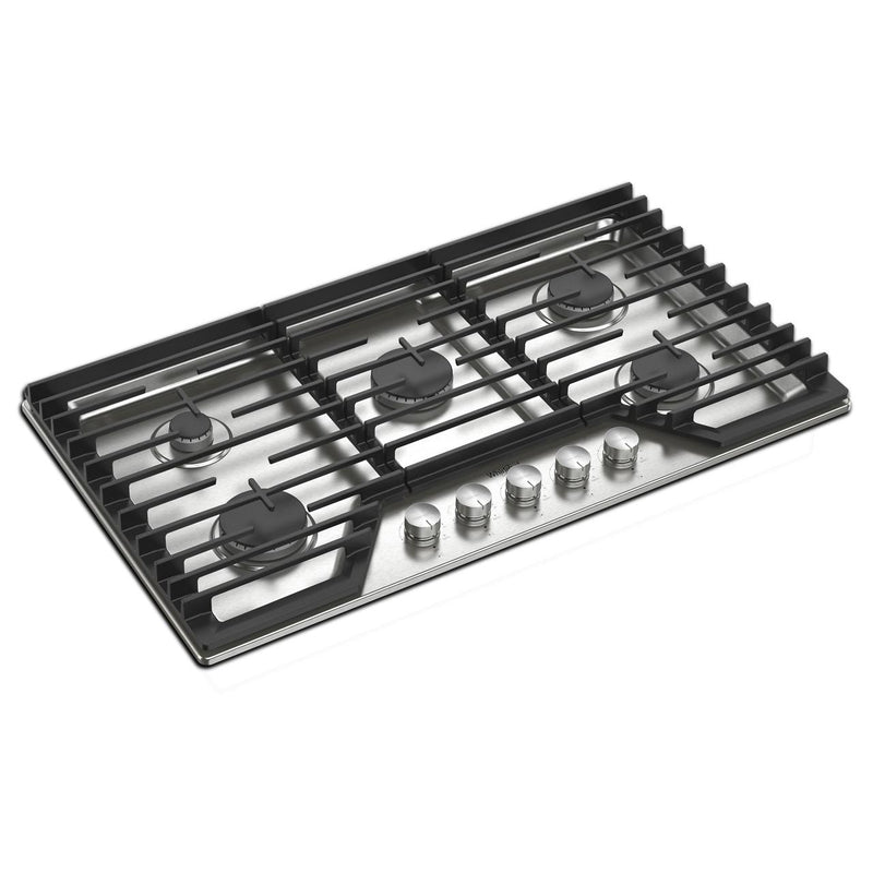 Whirlpool 36-inch Built-in Gas Cooktop with EZ-2-Lift™ Hinged Cast-Iron Grates WCGK7036PS IMAGE 3
