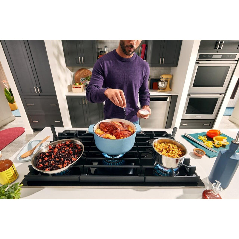 KitchenAid 30-inch Built-in Gas Cooktop with 5 Burners KCGG530PBL IMAGE 12