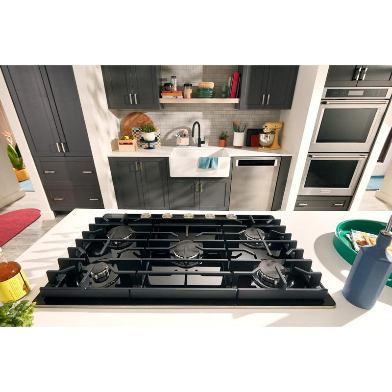 KitchenAid 30-inch Built-in Gas Cooktop with 5 Burners KCGG530PBL IMAGE 13