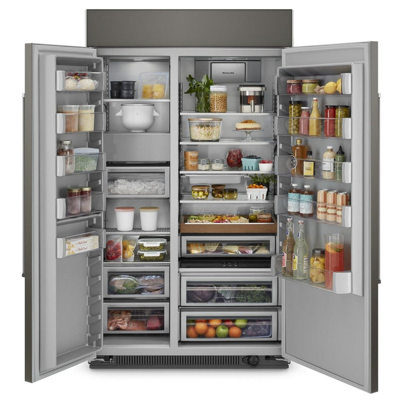 KitchenAid 48-inch, 30 cu. ft. Built-in Side-by-Side Refrigerator with Internal Ice Maker KBSN708MPA IMAGE 2