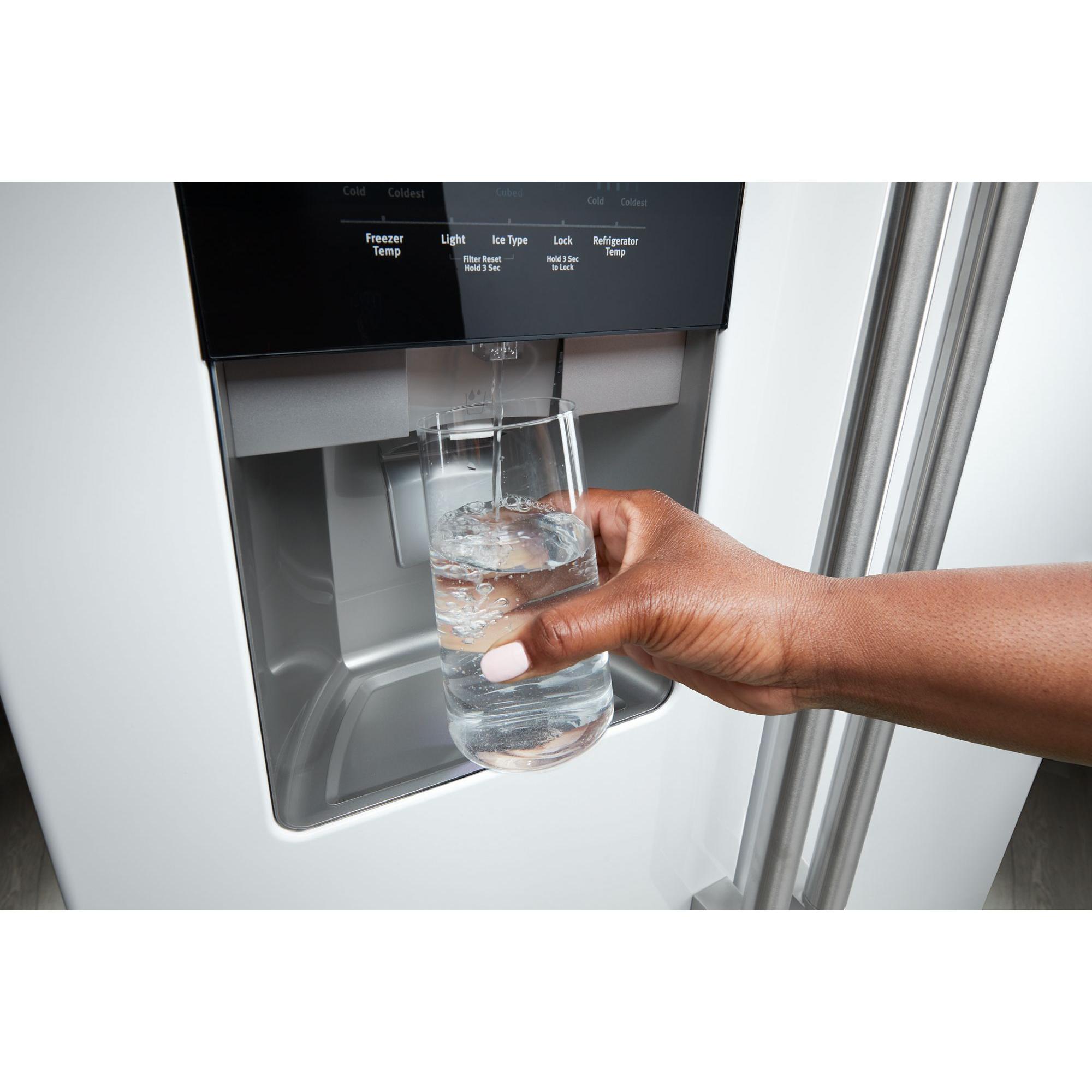  Maytag 36 in. 25 cu. ft.  Side-by-Side Refrigerator MRSF4036PW IMAGE 8