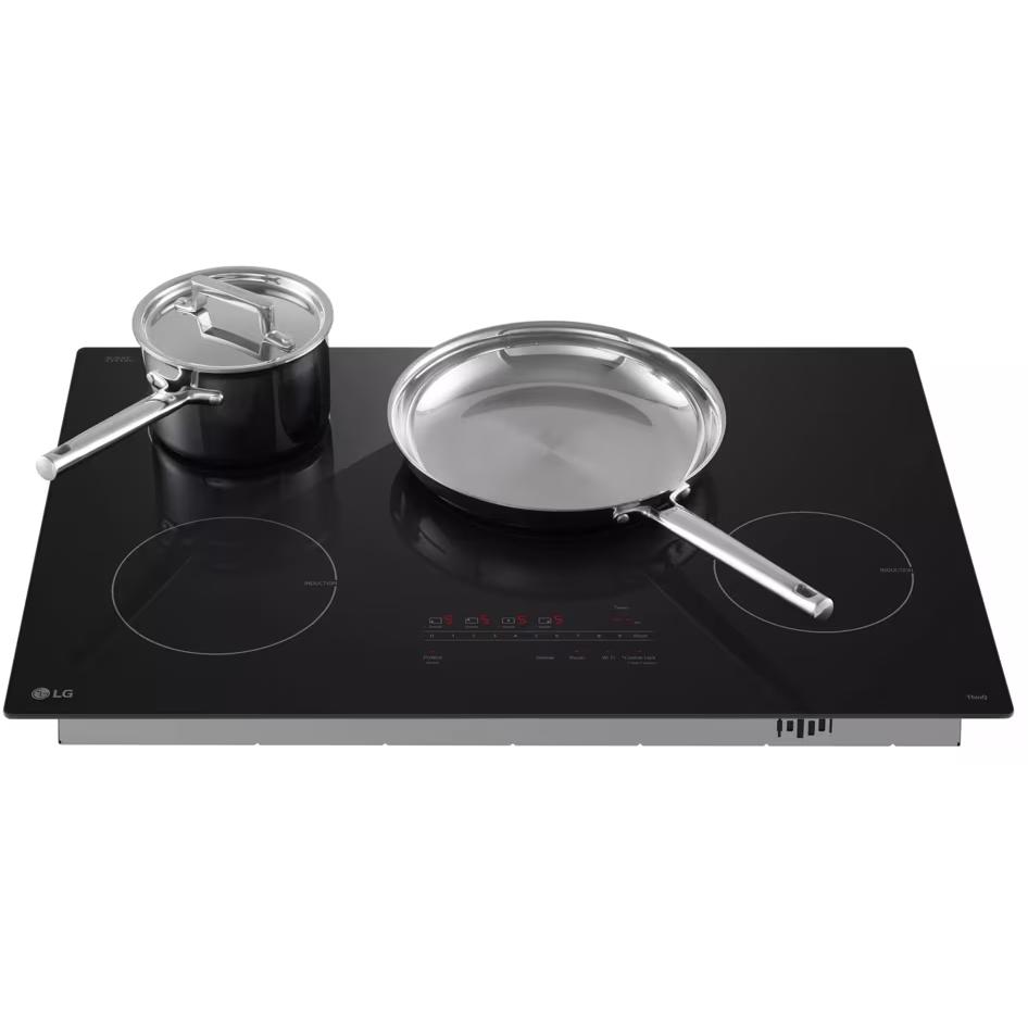  LG 30-inch Induction Cooktop with UltraHeat™ CBIH3013BE IMAGE 2