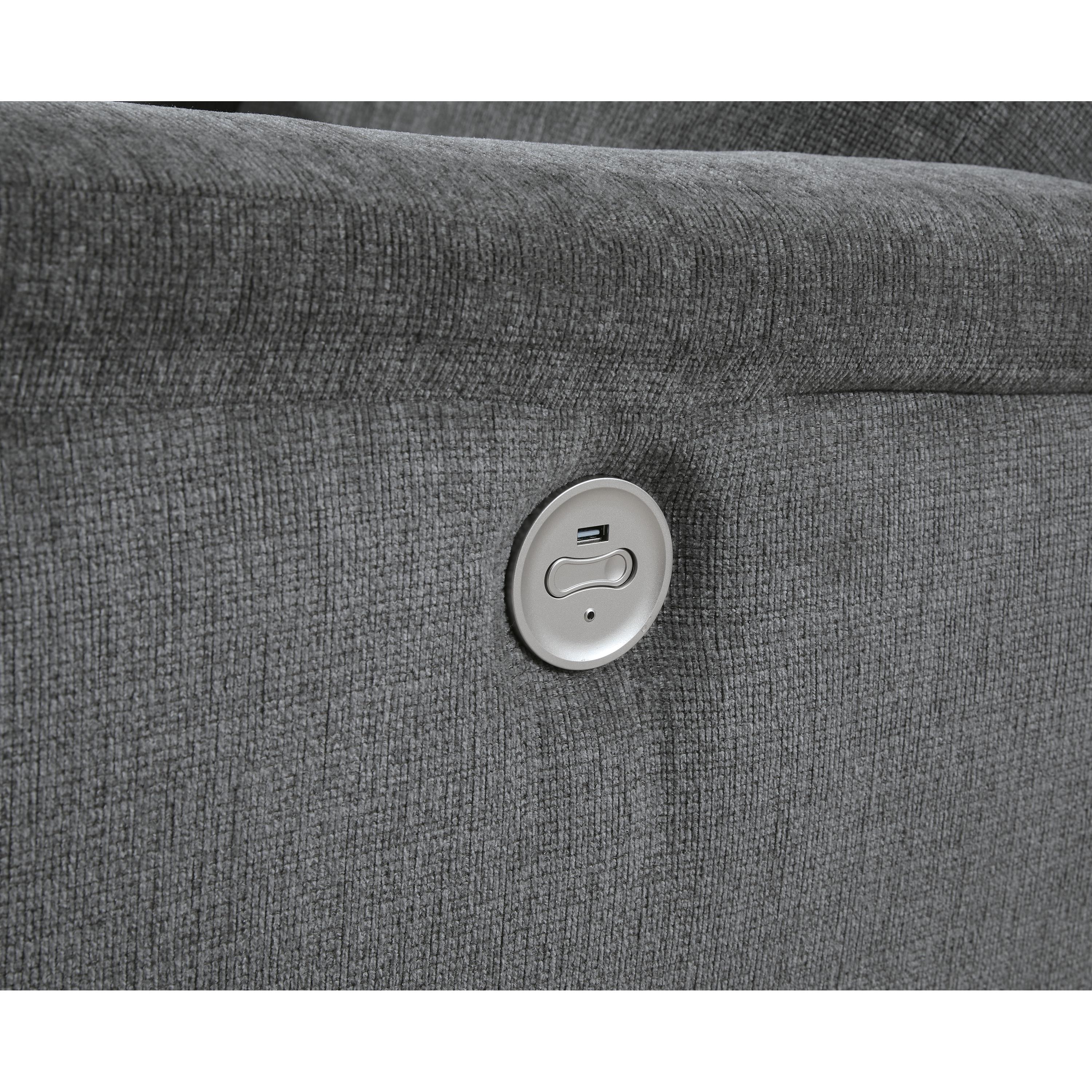 Signature Design by Ashley Barnsana 3320296C Double Reclining Power Loveseat with Console IMAGE 8