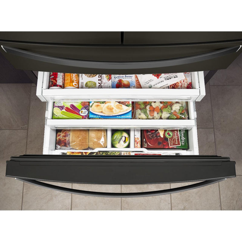 Whirlpool 36-inch, 26.2 cu. ft. French 4-Door Refrigerator with External Water and Ice Dispensing System WRMF7736PV IMAGE 7
