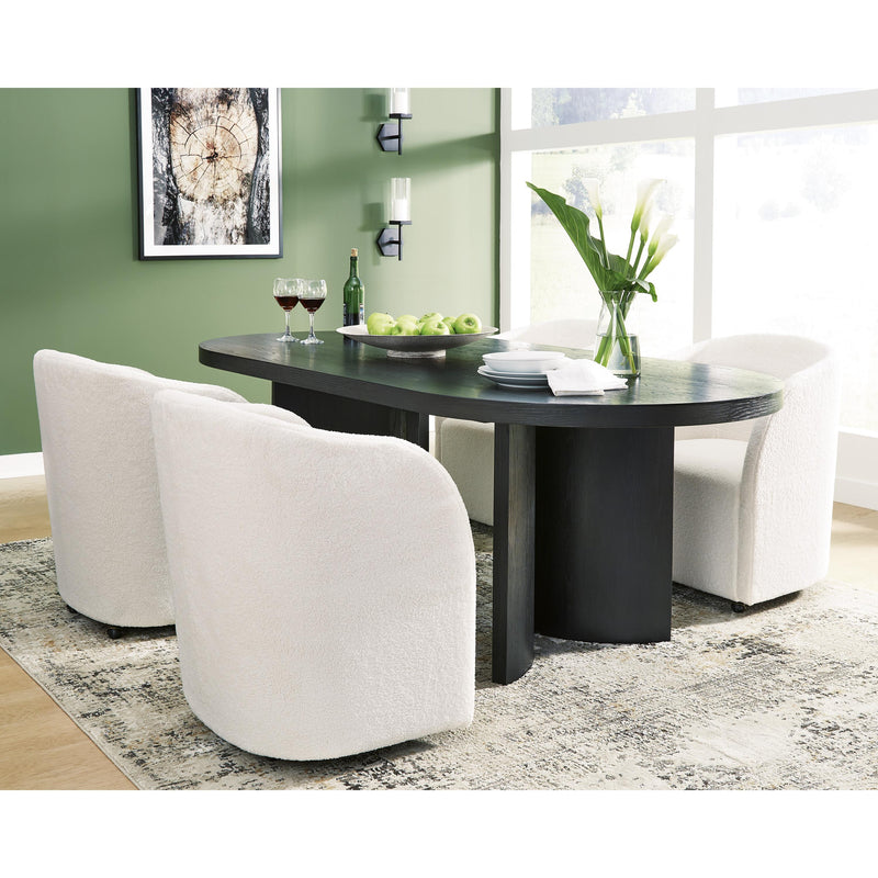 Signature Design by Ashley Oval Rowanbeck Dining Table D821-25 IMAGE 8