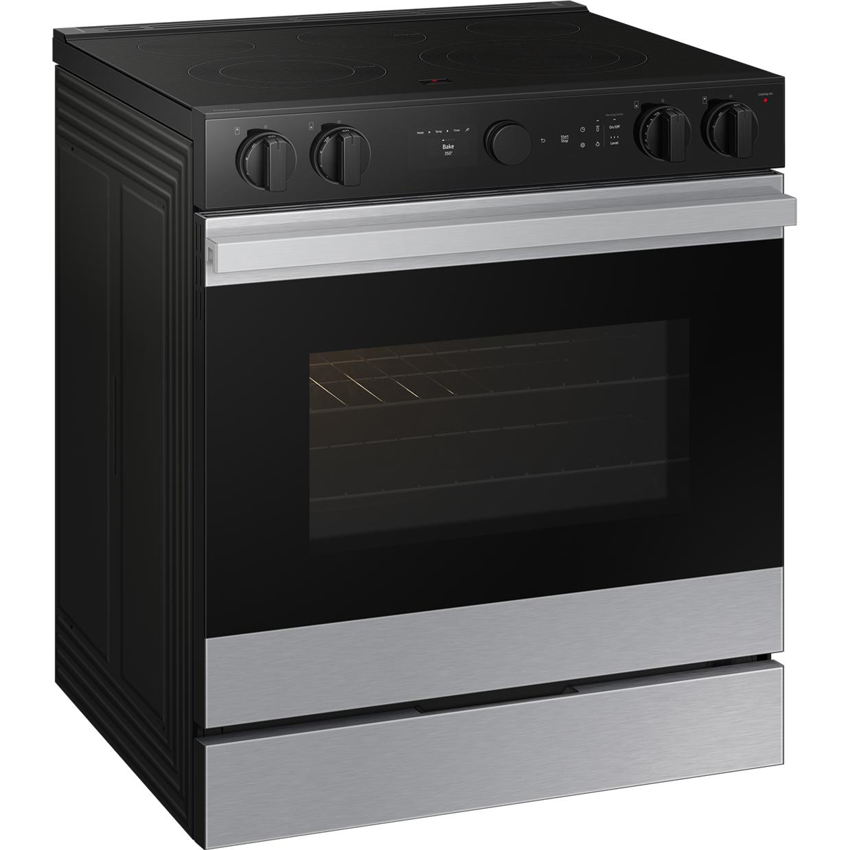  Samsung 6.3 cu. ft. Bespoke Smart Slide-In Electric Range NSE6DG8500SR/AC IMAGE 2