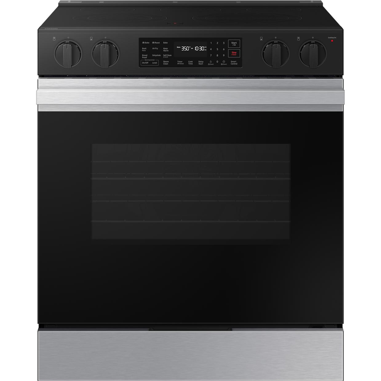 Samsung 6.3 cu. ft. Bespoke Smart Slide-In Electric Range NSE6DG8300SR/AC IMAGE 1