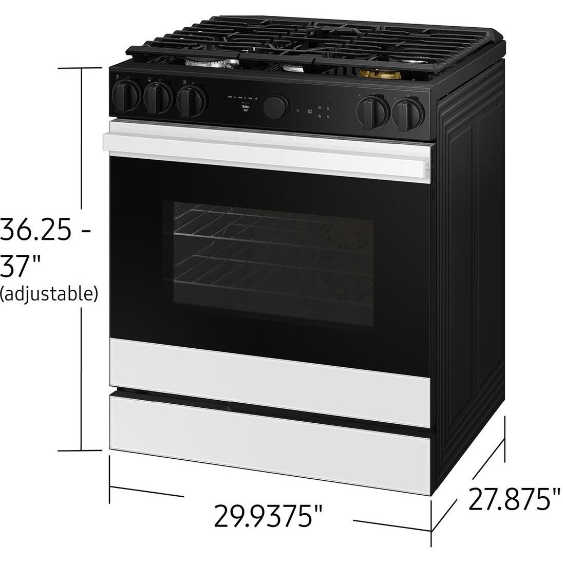  Samsung 6.0 cu. ft. Bespoke Smart Slide-In Gas Range NSG6DB870012/AA IMAGE 12