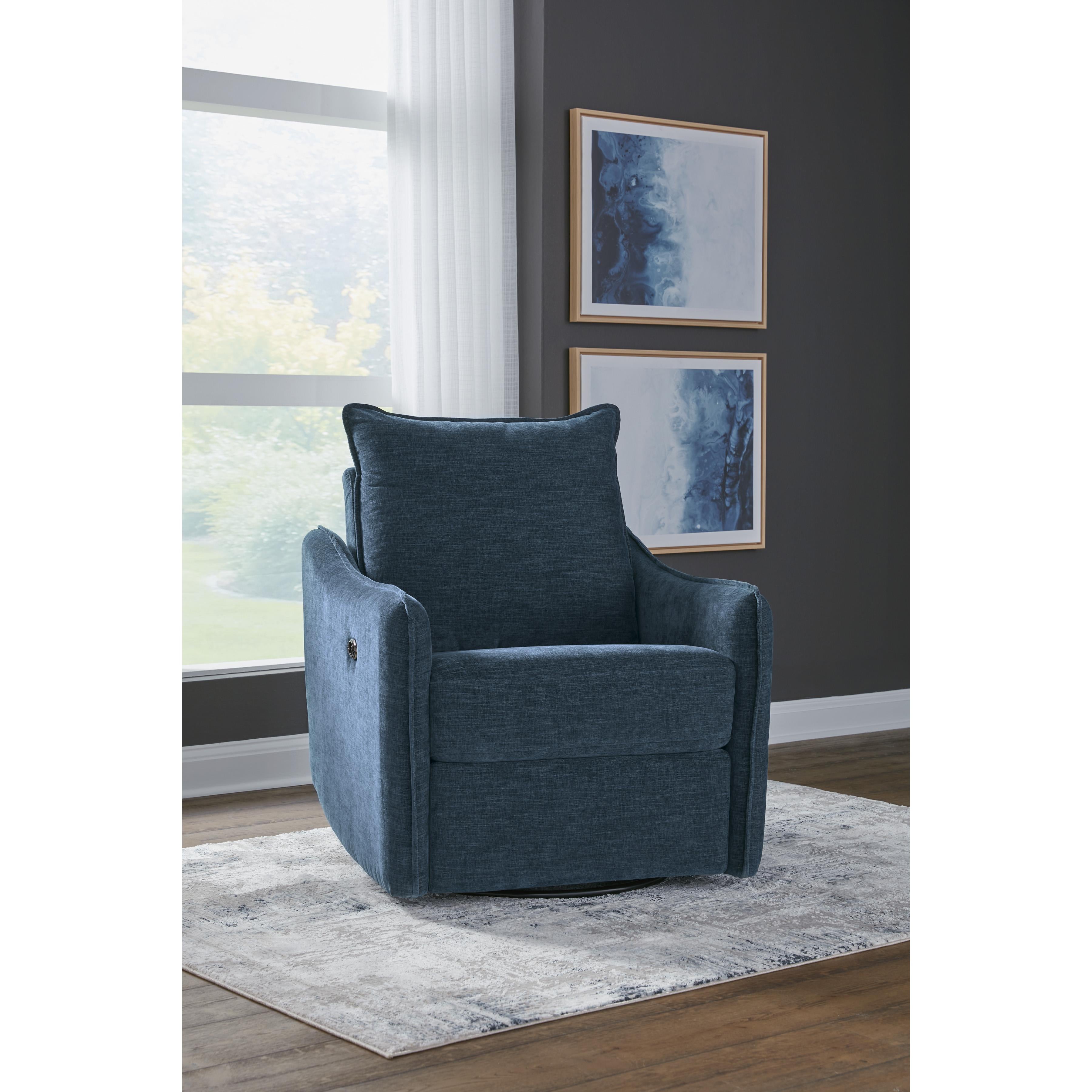  Signature Design by Ashley McBurg 4480128 Swivel Power Recliner IMAGE 7