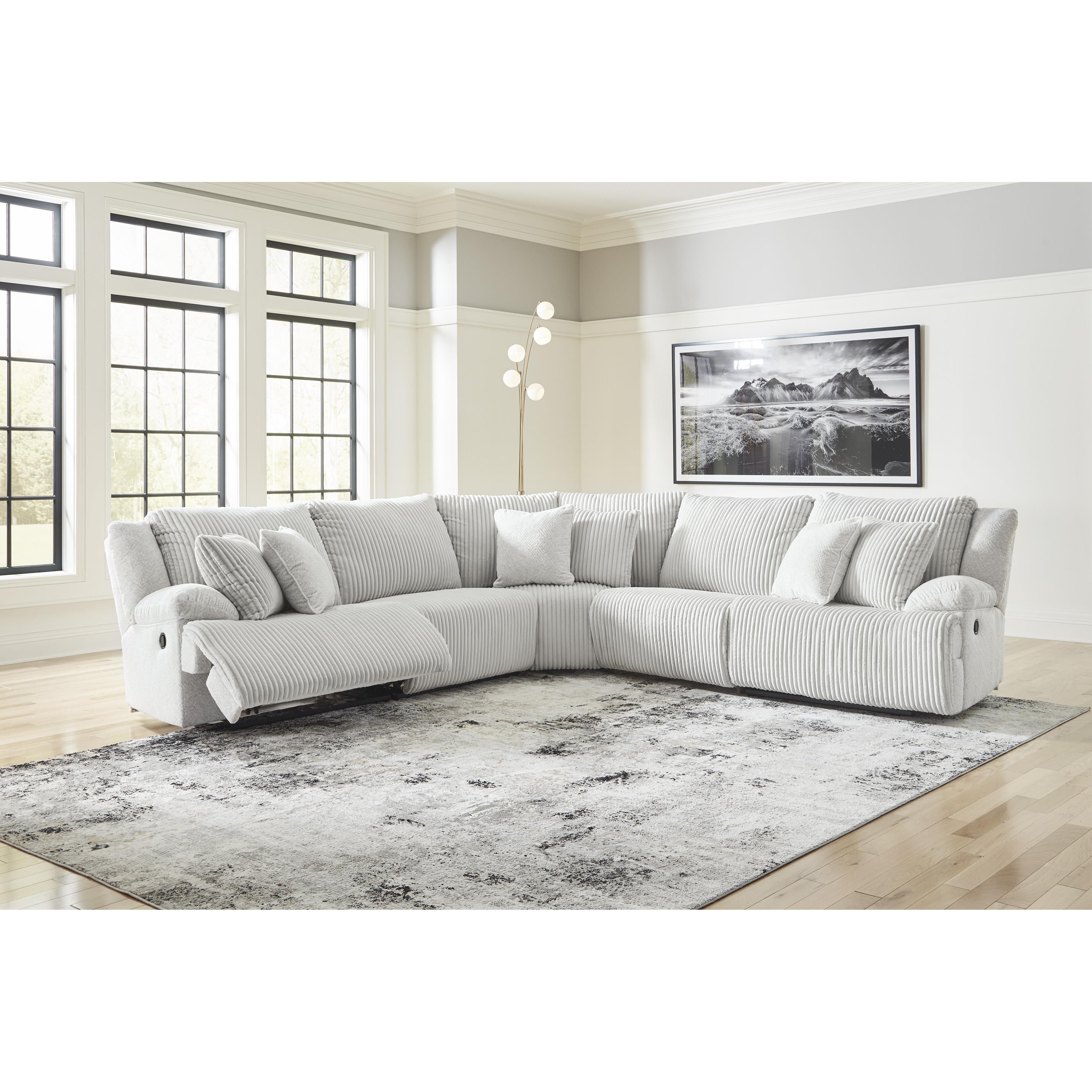  Signature Design by Ashley Top Tier 92706S3 5 pc Reclining Sectional IMAGE 4