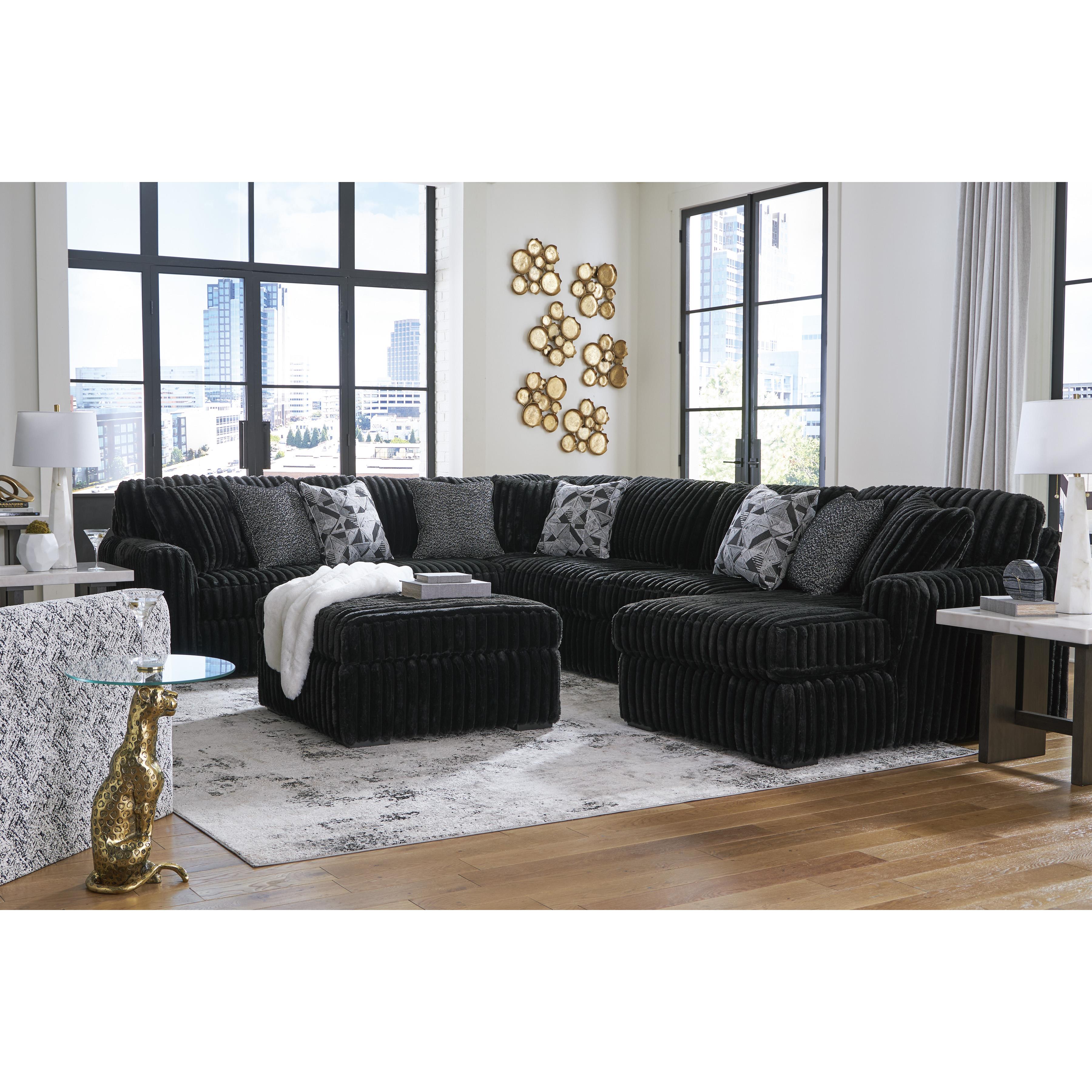  Signature Design by Ashley Midnight-Madness 9810308 Oversized Accent Ottoman IMAGE 8
