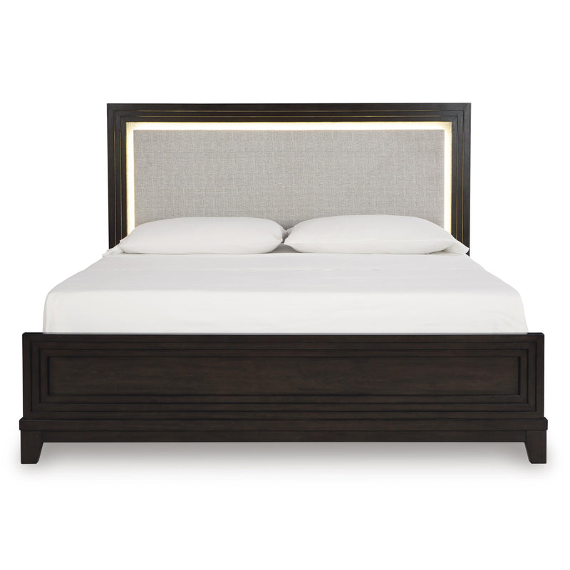 Signature Design by Ashley Neymorton Queen Upholstered Panel Bed B618-57/B618-54/B618-97 IMAGE 3