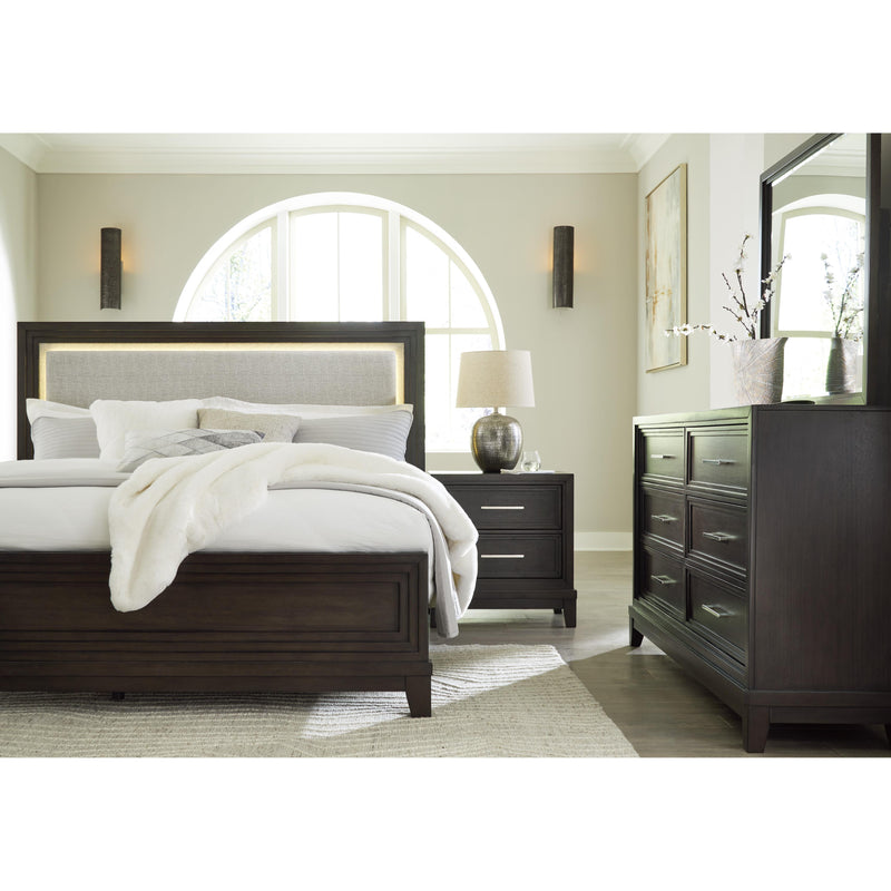 Signature Design by Ashley Neymorton Queen Upholstered Panel Bed B618-57/B618-54/B618-97 IMAGE 9
