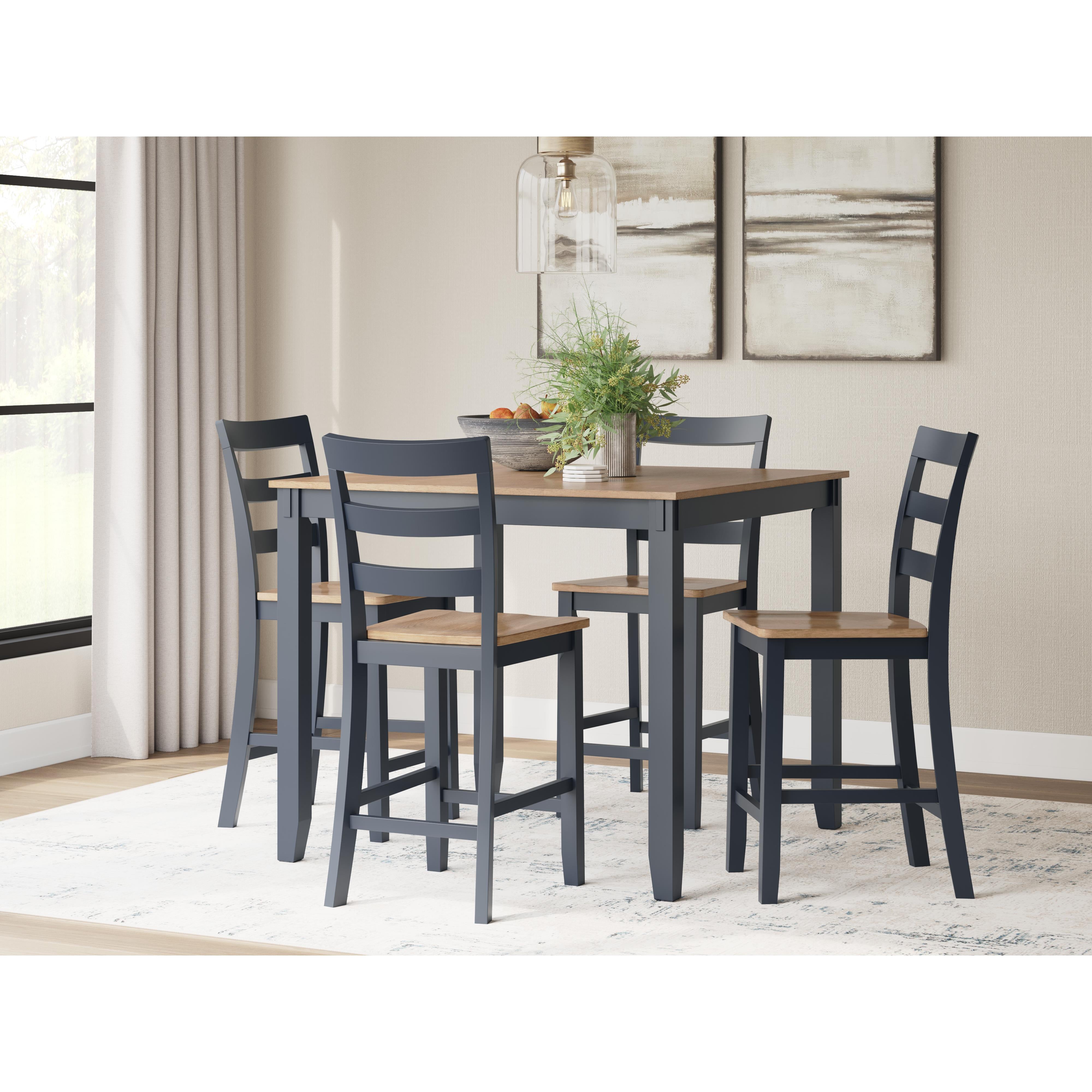 Signature Design by Ashley Gesthaven D399-223 Dining Room Counter Table Set IMAGE 3