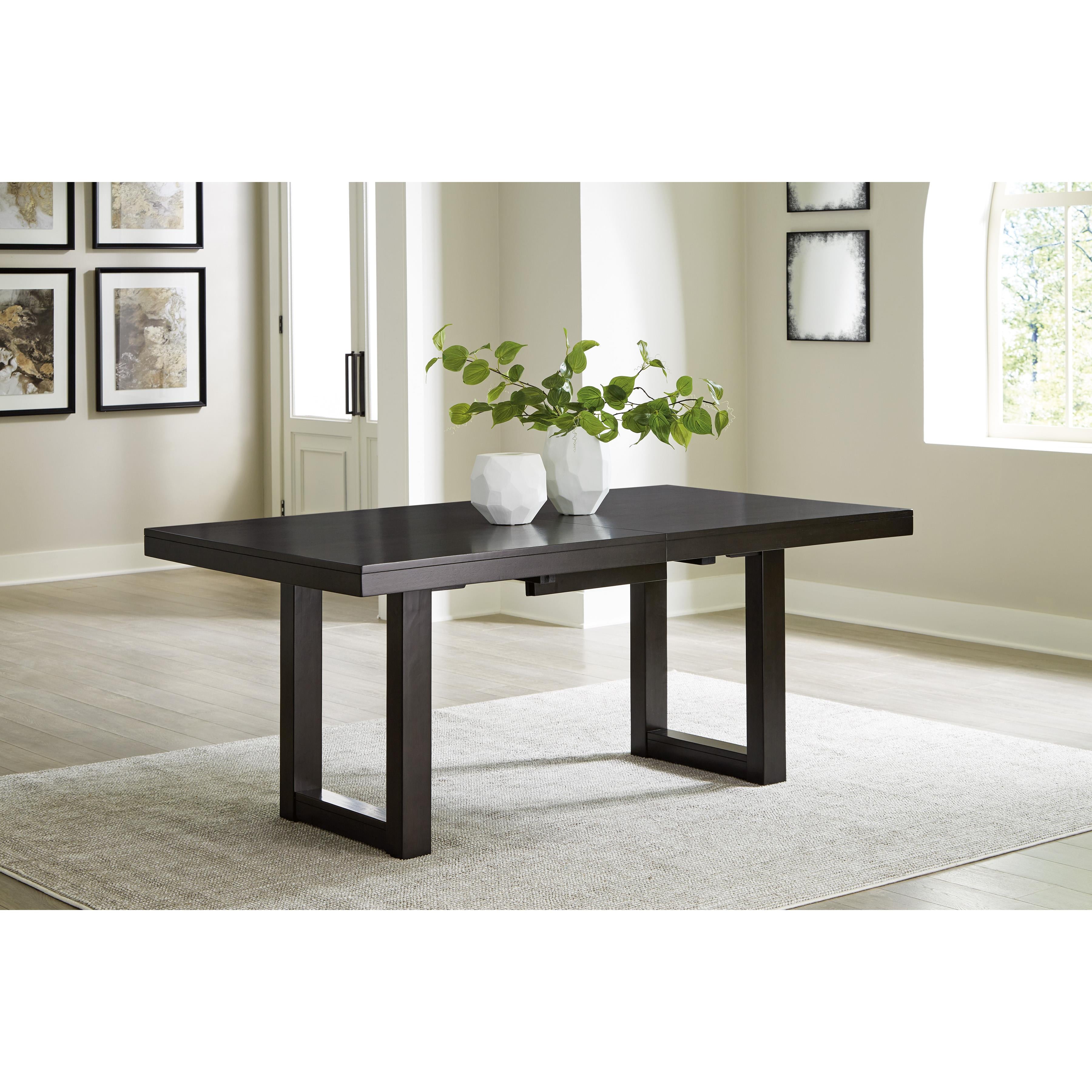  Signature Design by Ashley Neymorton D618-35 Rectangular Dining Room Butterfly Extension Table IMAGE 6