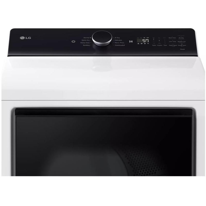LG 7.3 cu. ft. Electric Dryer with EasyLoad™ Door and AI Sensing DLE8400WE IMAGE 9