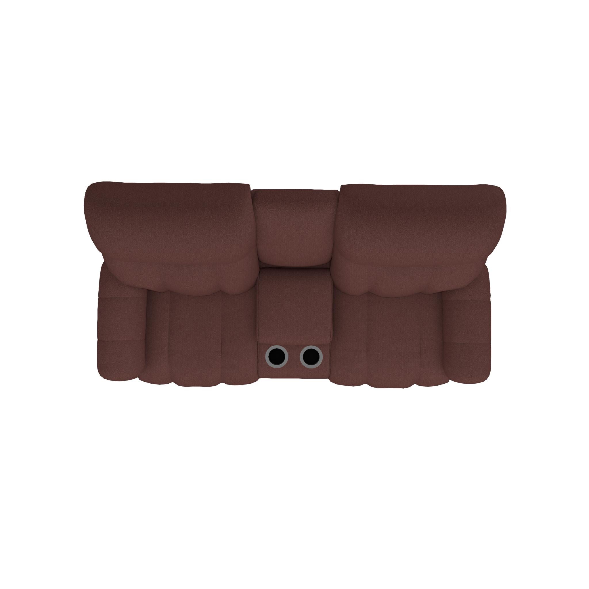  La-Z-Boy Morrison Power Reclining Loveseat w/ Headrest & Console - Burgundy IMAGE 5