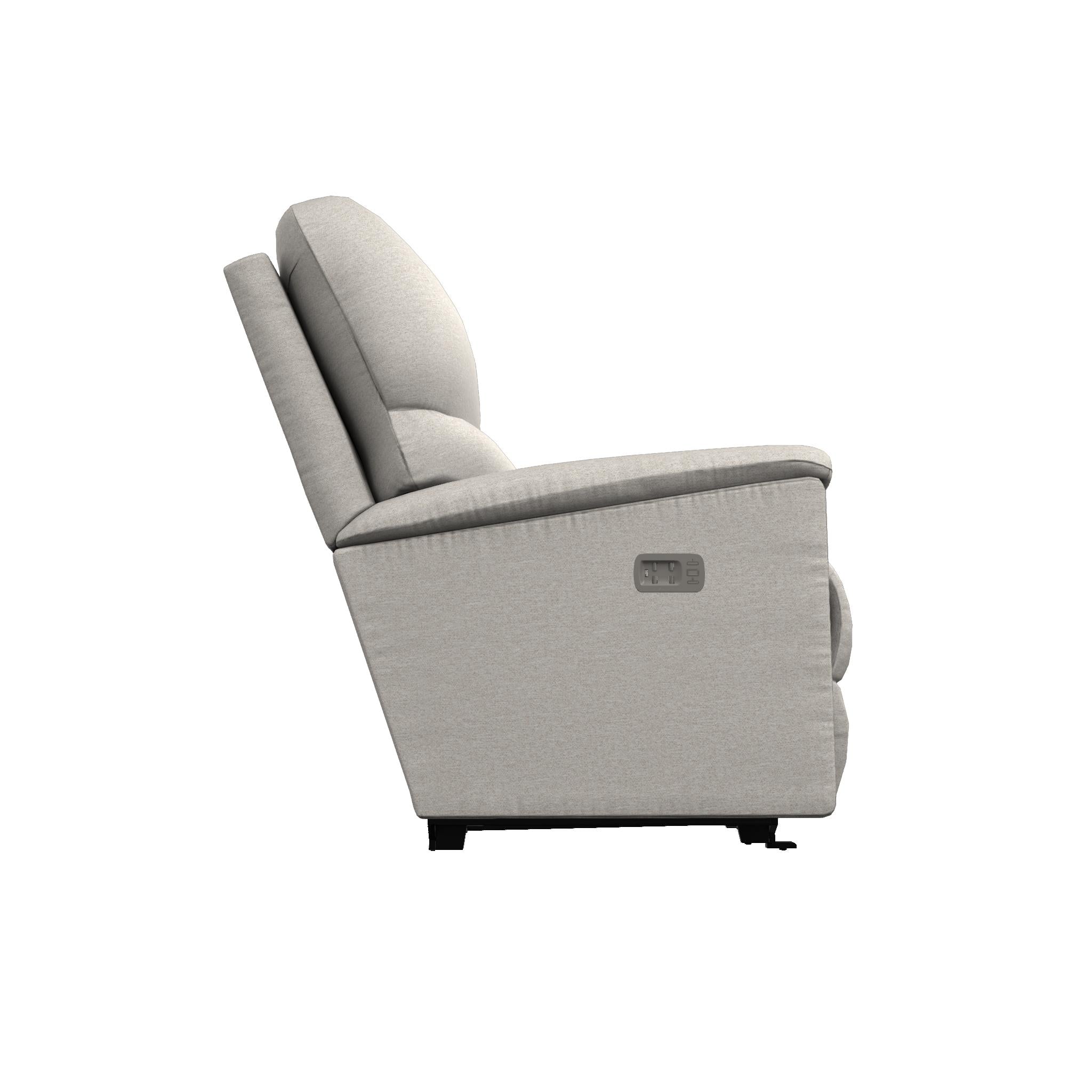  La-Z-Boy Brooks Power Wall Recliner w/ Headrest & Lumbar - Oyster IMAGE 3