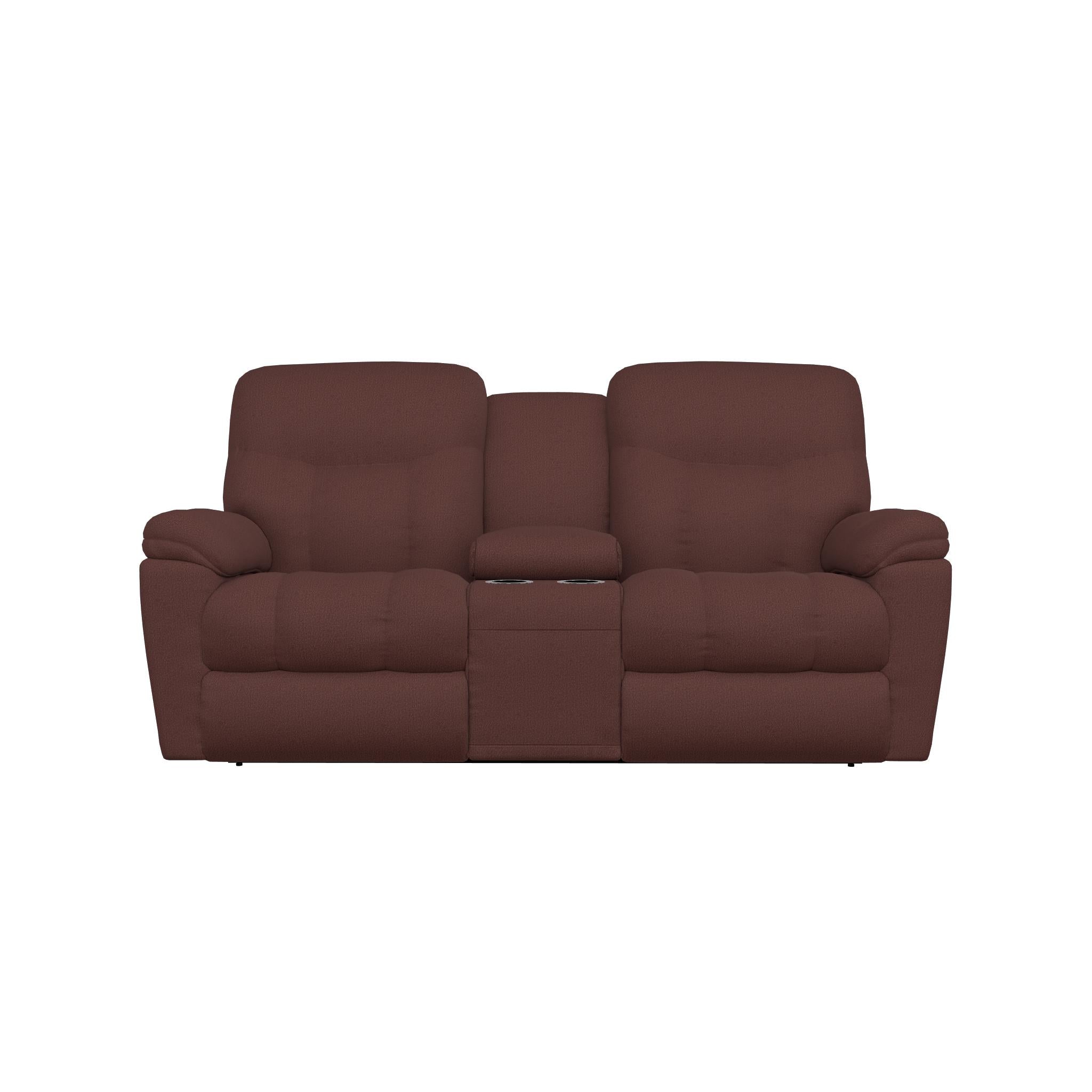  La-Z-Boy Morrison Reclining Loveseat w/ Console - Burgundy IMAGE 2