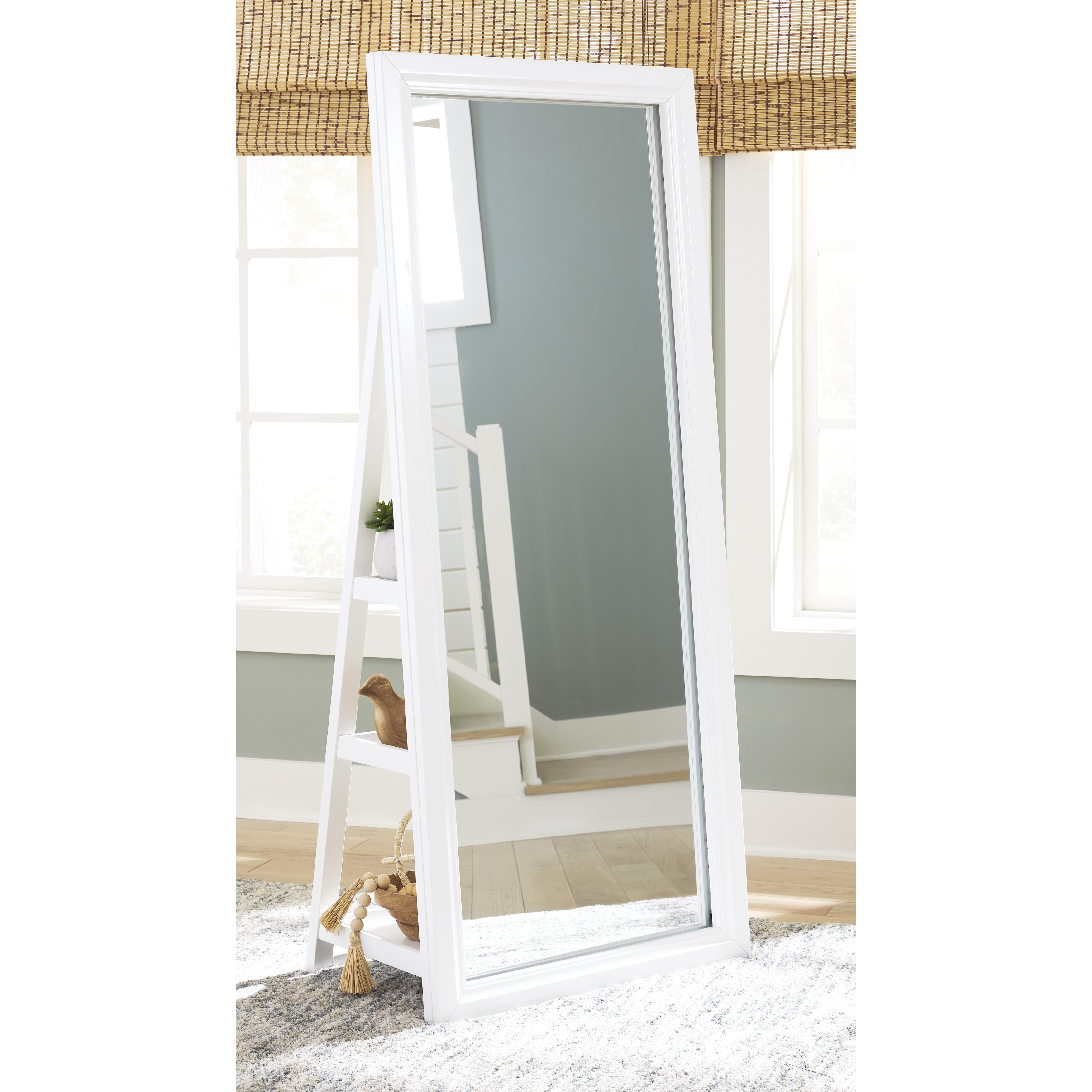 Signature Design by Ashley Evesen A8010383 Floor Standing Mirror with Storage IMAGE 4