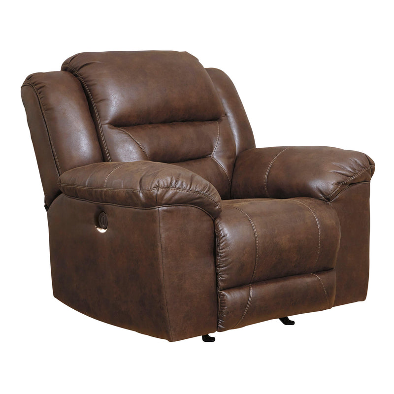 Signature Design by Ashley Stoneland Power Rocker Leather Look Recliner 3990498C IMAGE 2