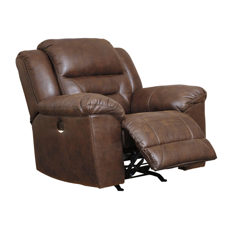Signature Design by Ashley Stoneland Power Rocker Leather Look Recliner 3990498C IMAGE 3