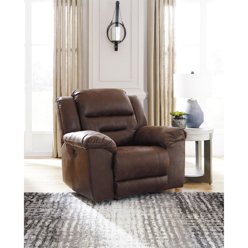 Signature Design by Ashley Stoneland Power Rocker Leather Look Recliner 3990498C IMAGE 5