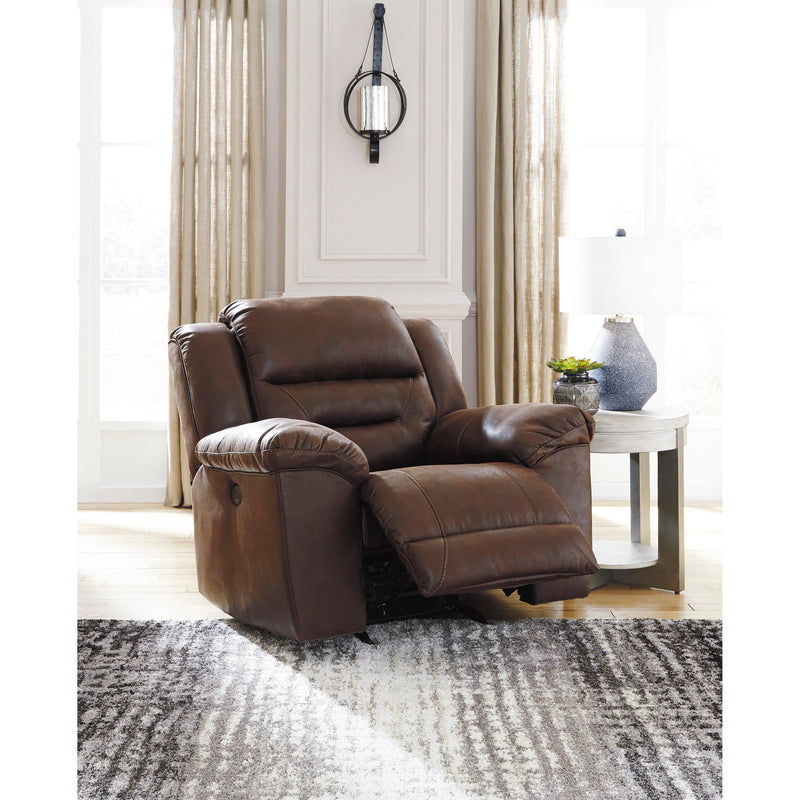 Signature Design by Ashley Stoneland Power Rocker Leather Look Recliner 3990498C IMAGE 6