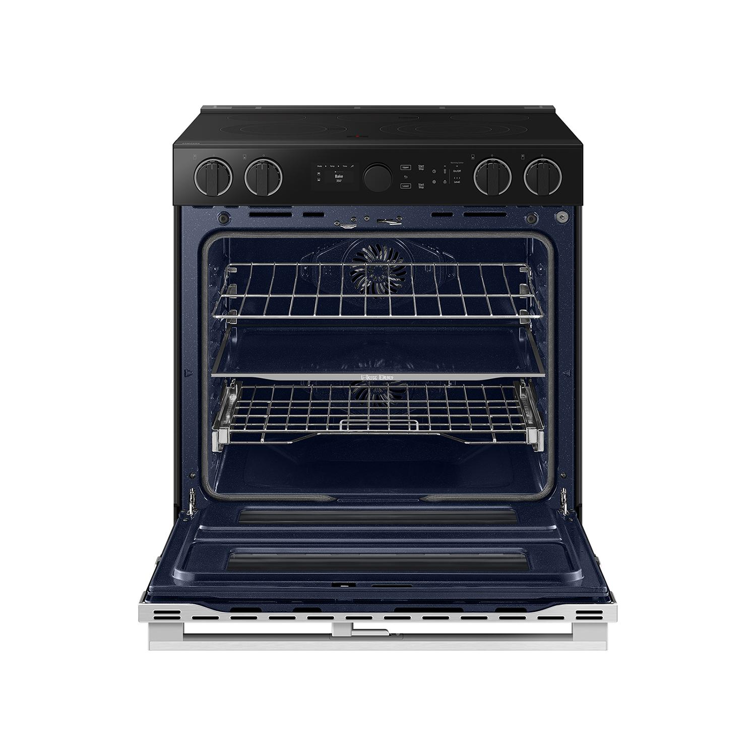  Samsung 30-inch Slide-in Electric Range with Wi-Fi NSE6DG8550SRAC IMAGE 12