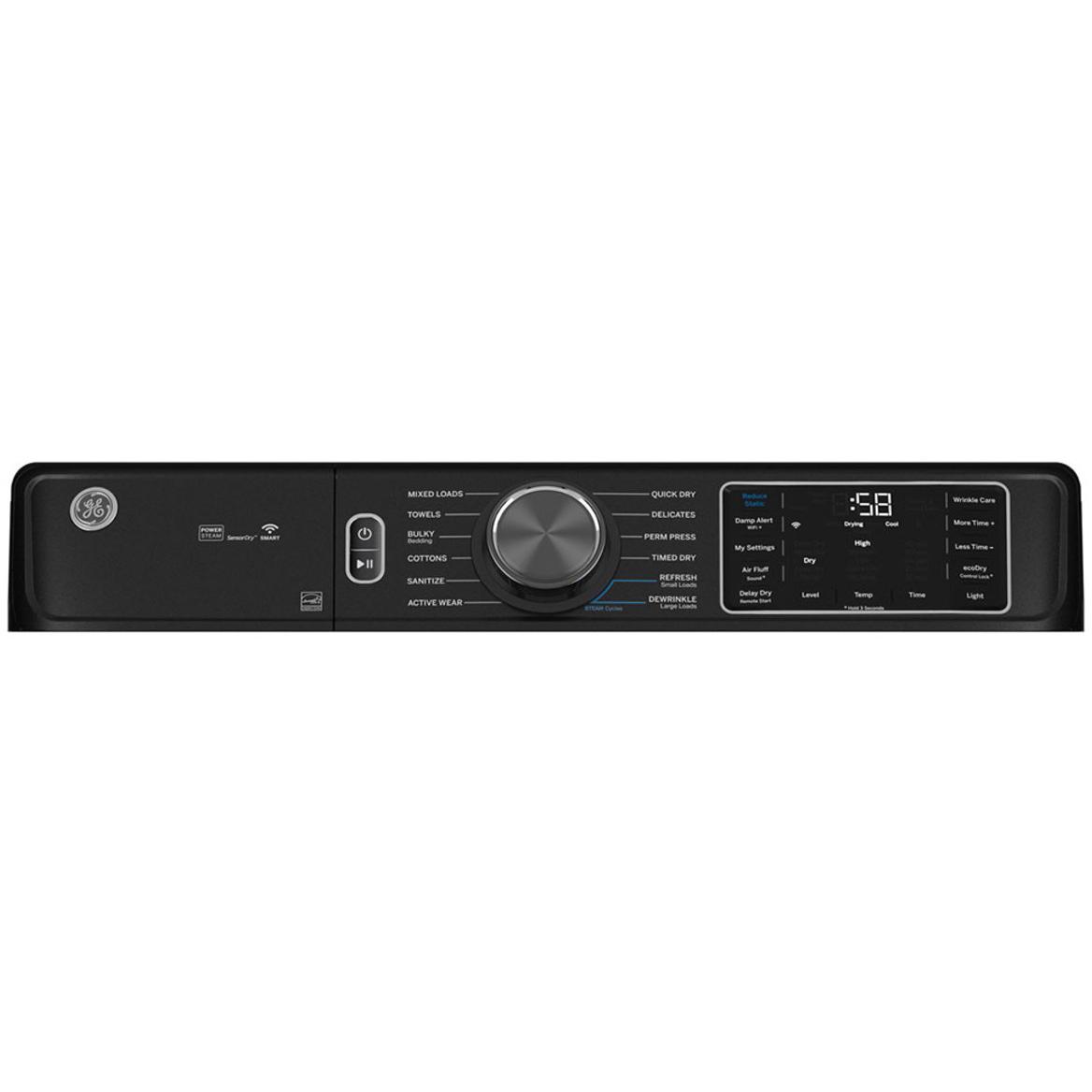  GE 7.8 cu. ft. Electric Dryer with Steam and Sanitize GFD65ESMVDS IMAGE 3