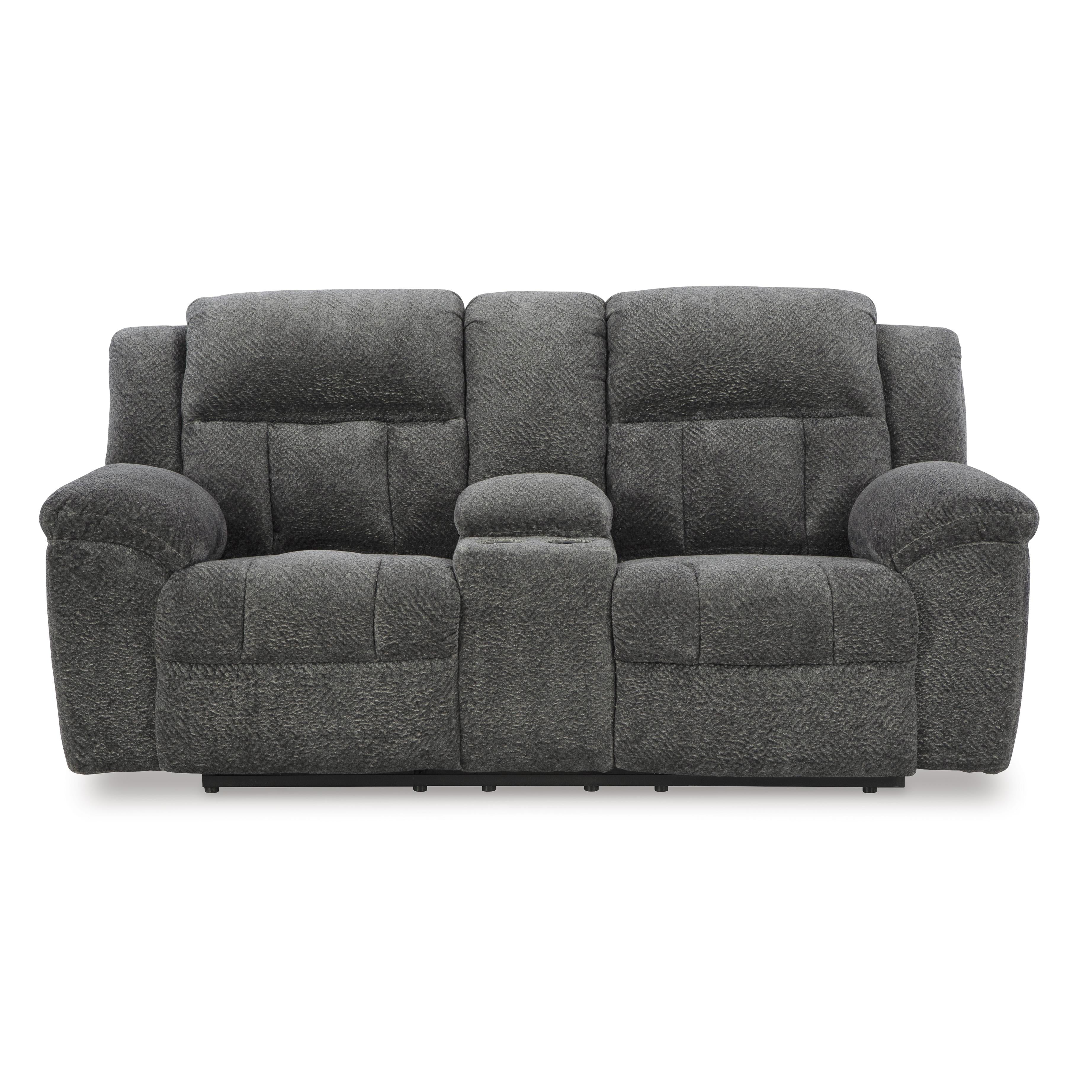Signature Design by Ashley Frohn 3740694C Double Reclining Loveseat with Console IMAGE 3