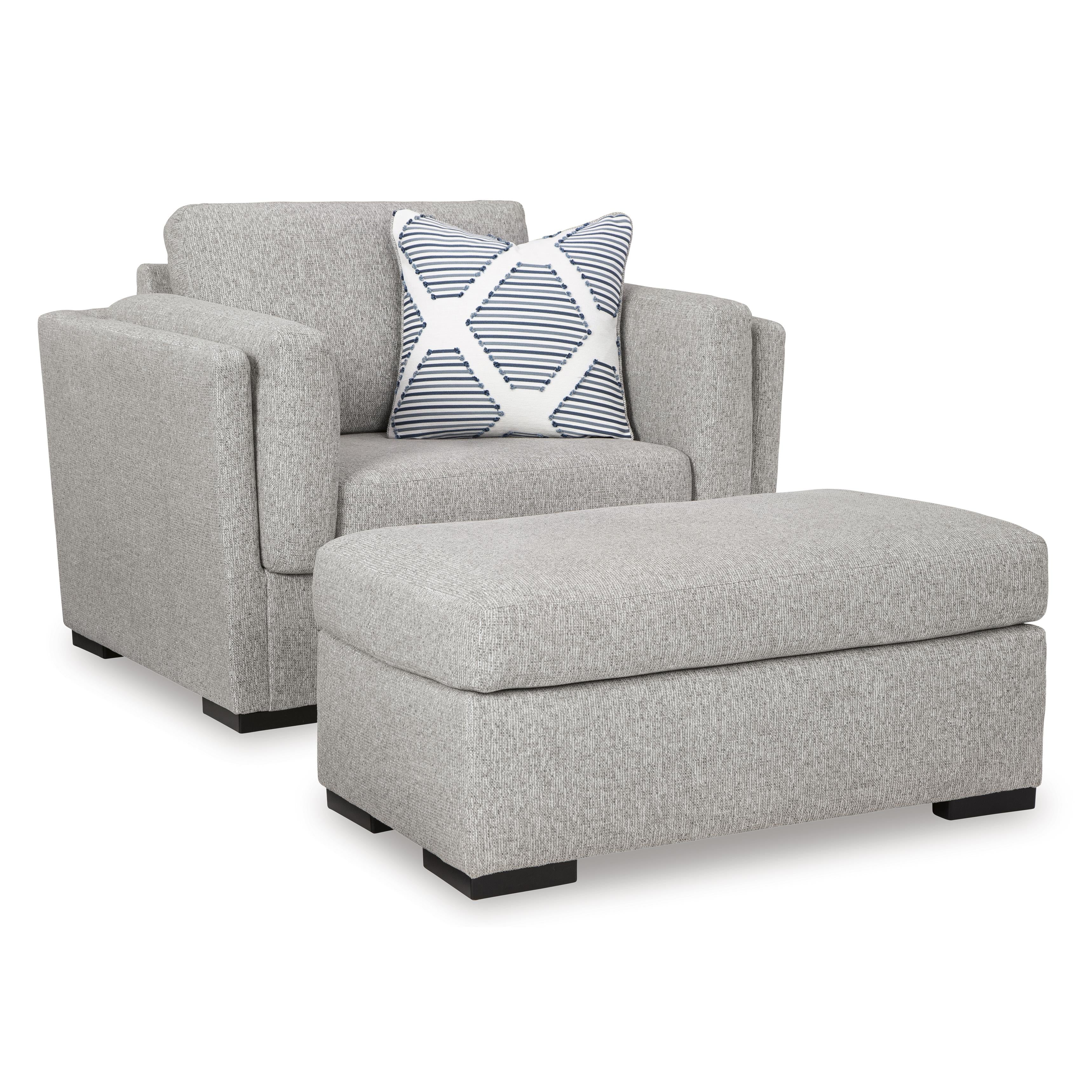 Benchcraft Evansley 54503U1 Oversized Chair and Ottoman IMAGE 1