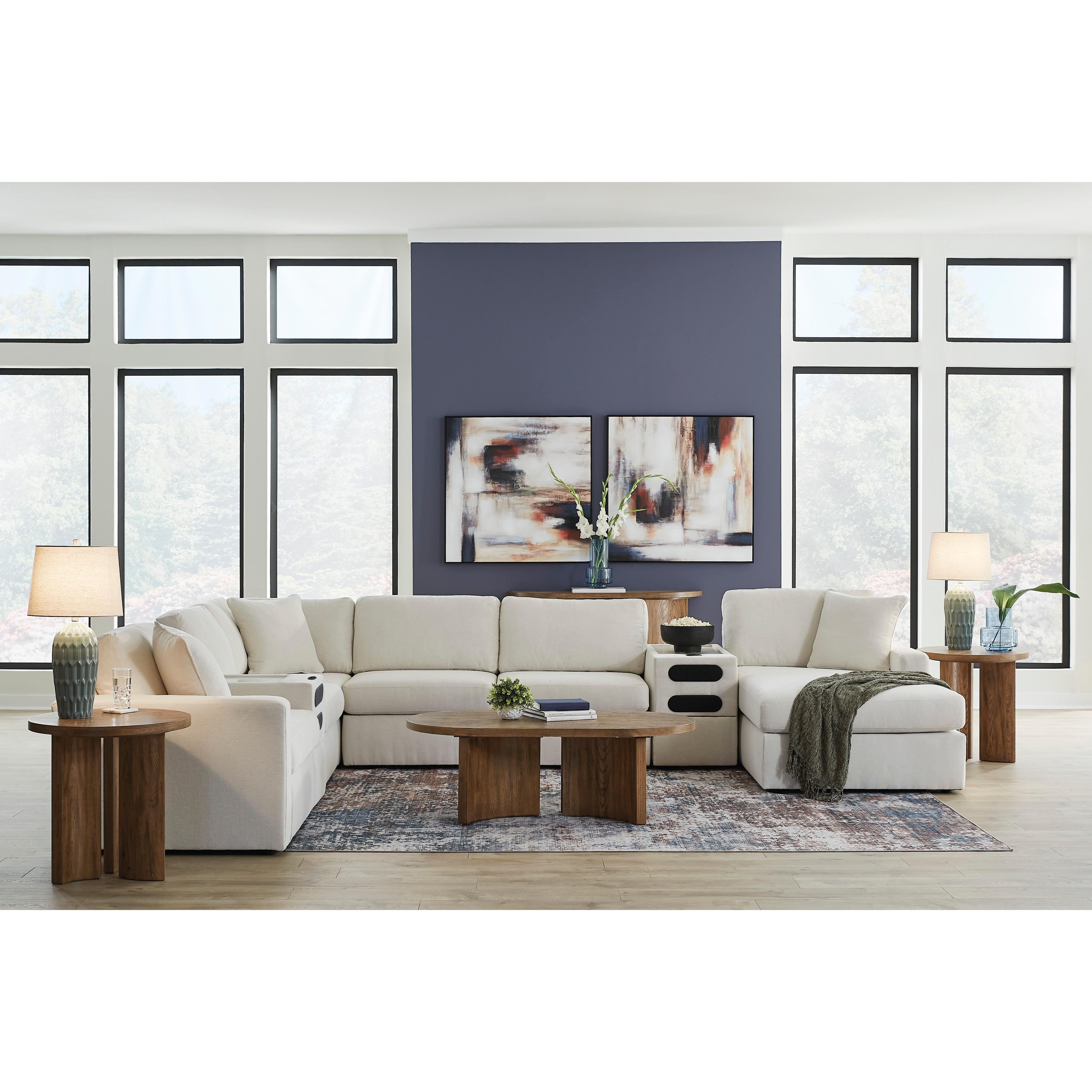 Signature Design by Ashley Modmax 92103S47 8 pc Sectional with Chaise and Audio Consoles IMAGE 3